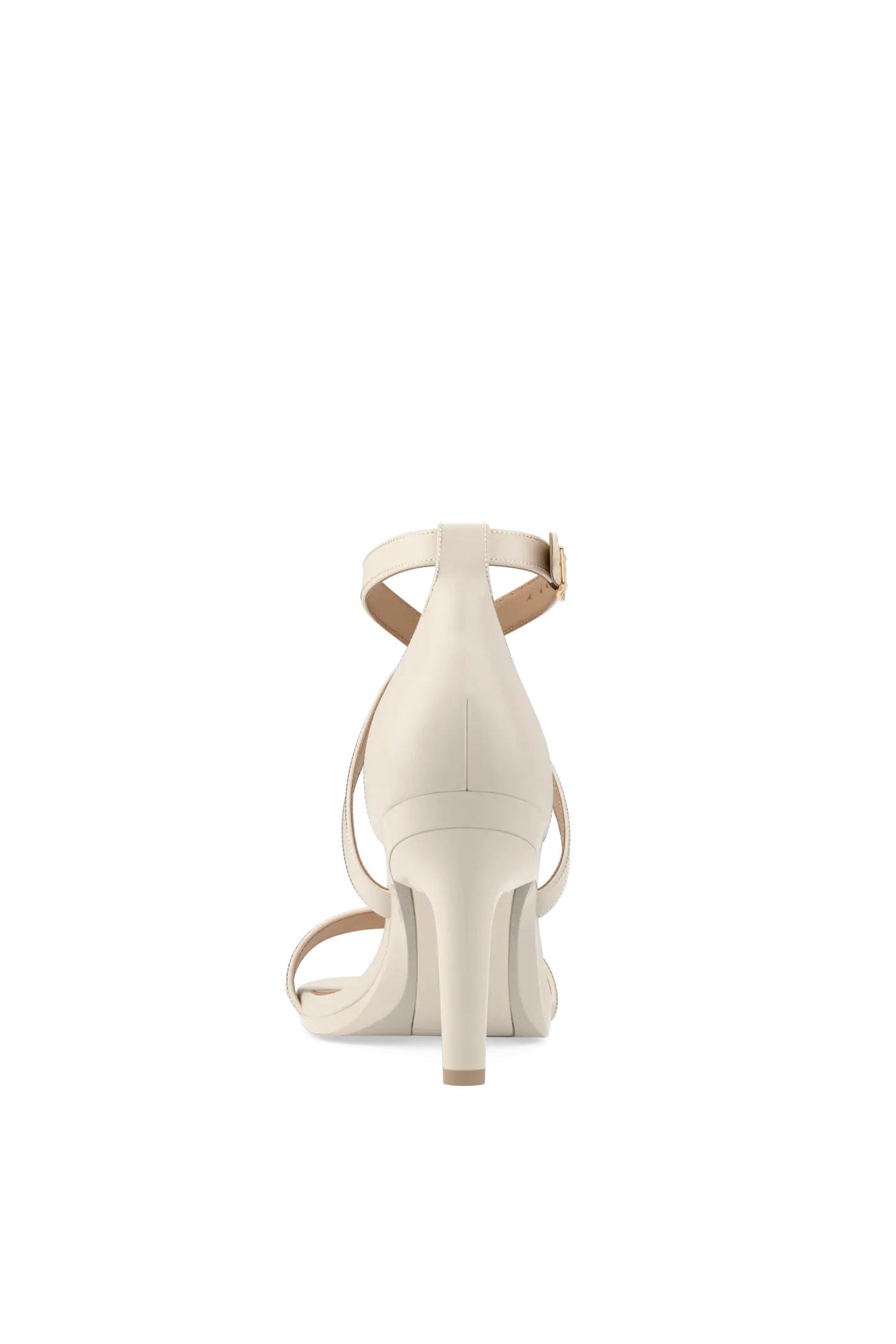 The Sandal - Ivory Leather 4 Stiletto