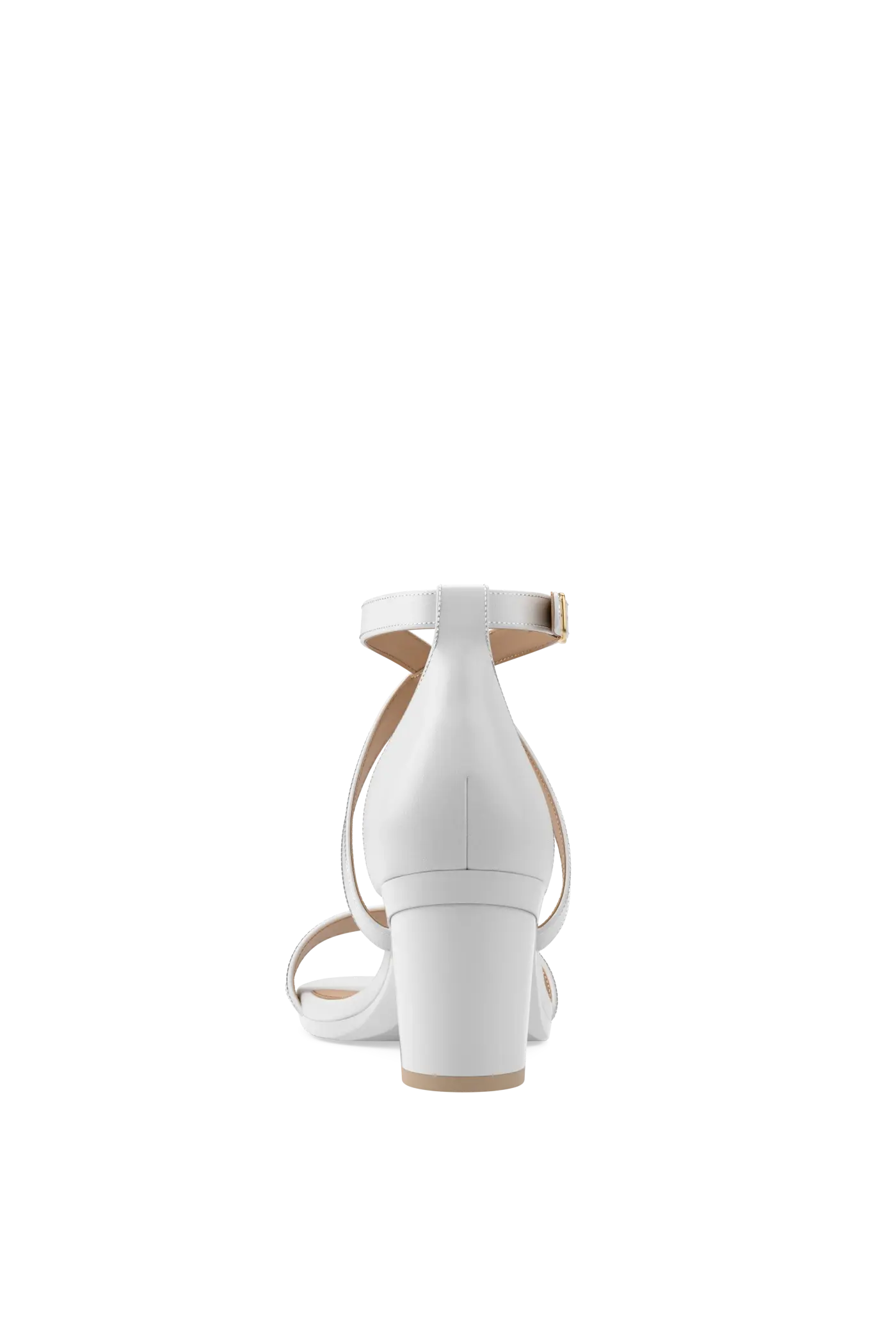 The Sandal - White + Block Heel Kit 3 White