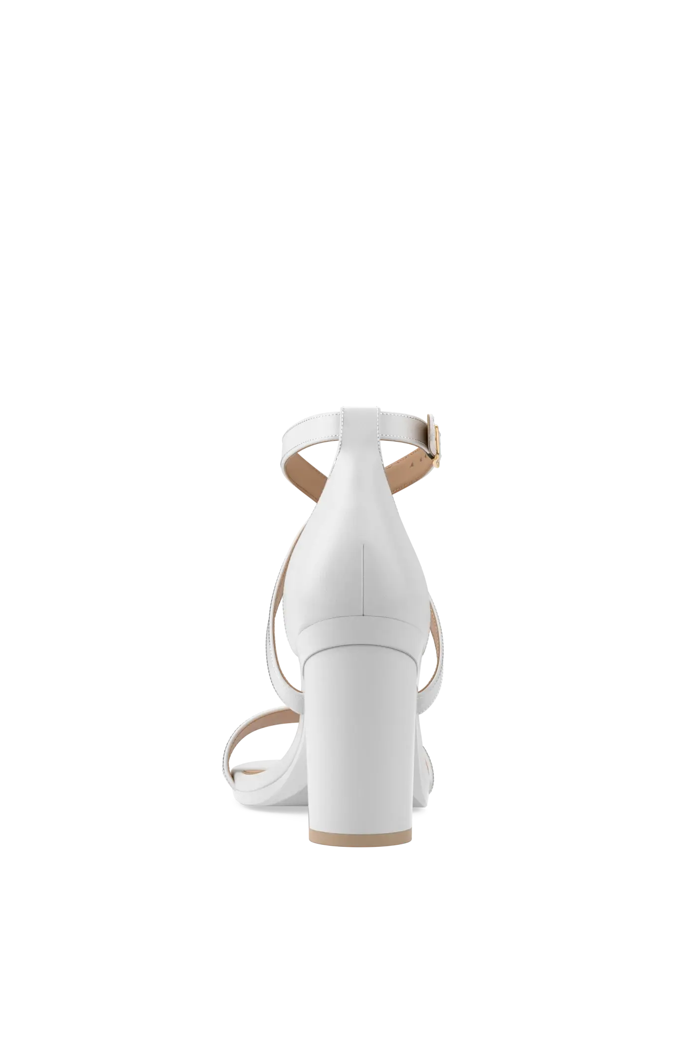 The Sandal - White + Block Heel Kit 4 White