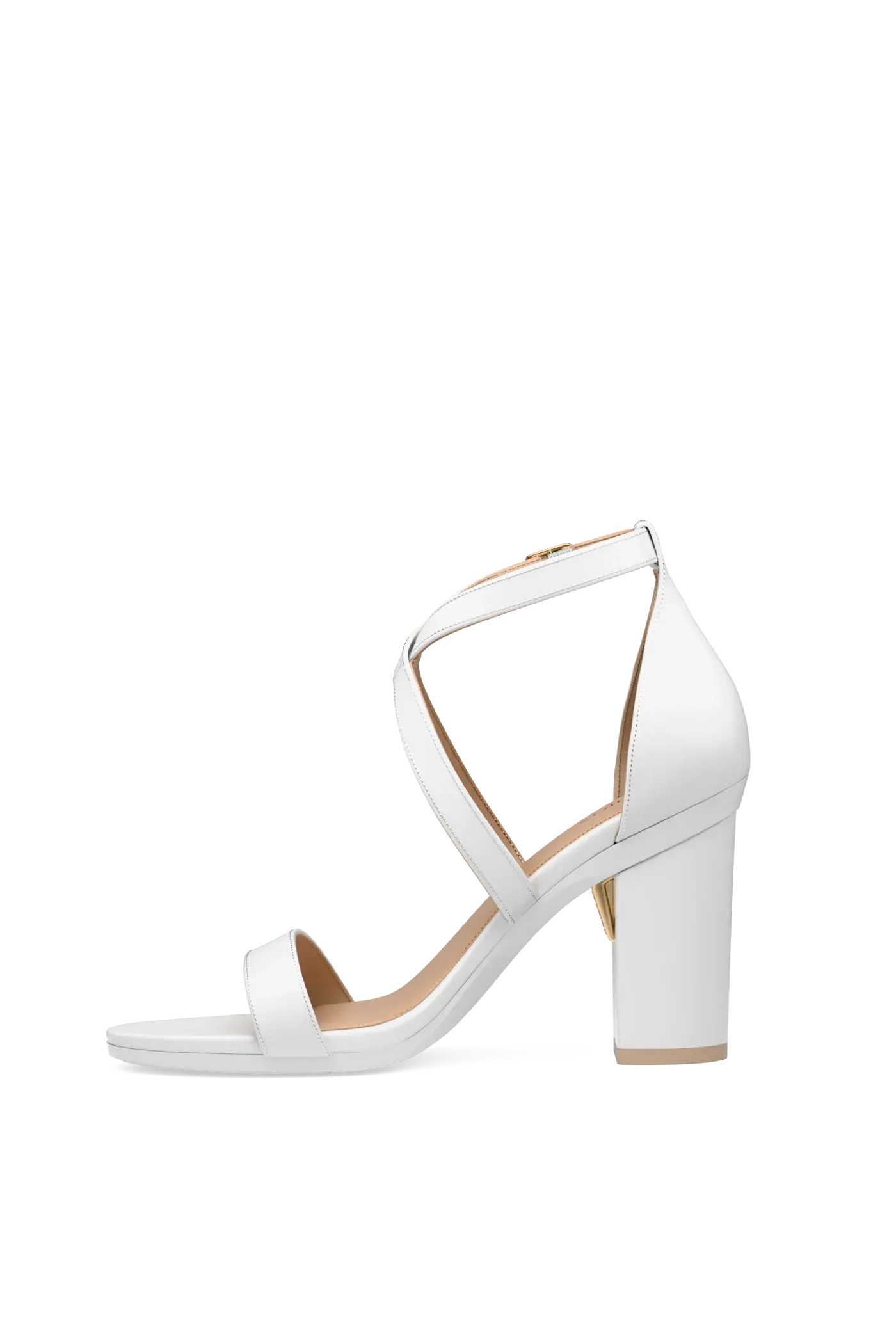 The Sandal - White + Block Heel Kit 4 White