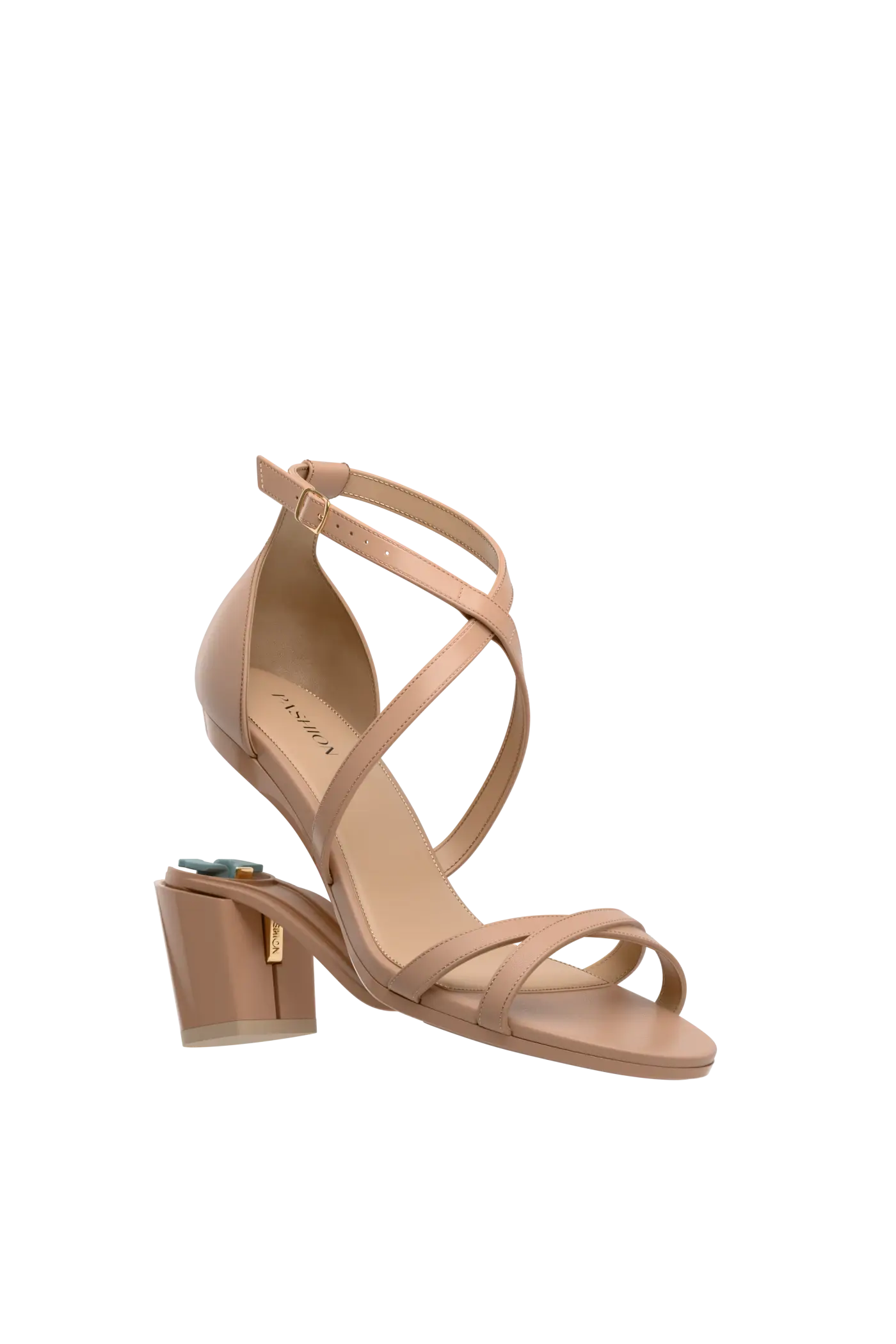 The Sandy - Latte Leather 3 Block