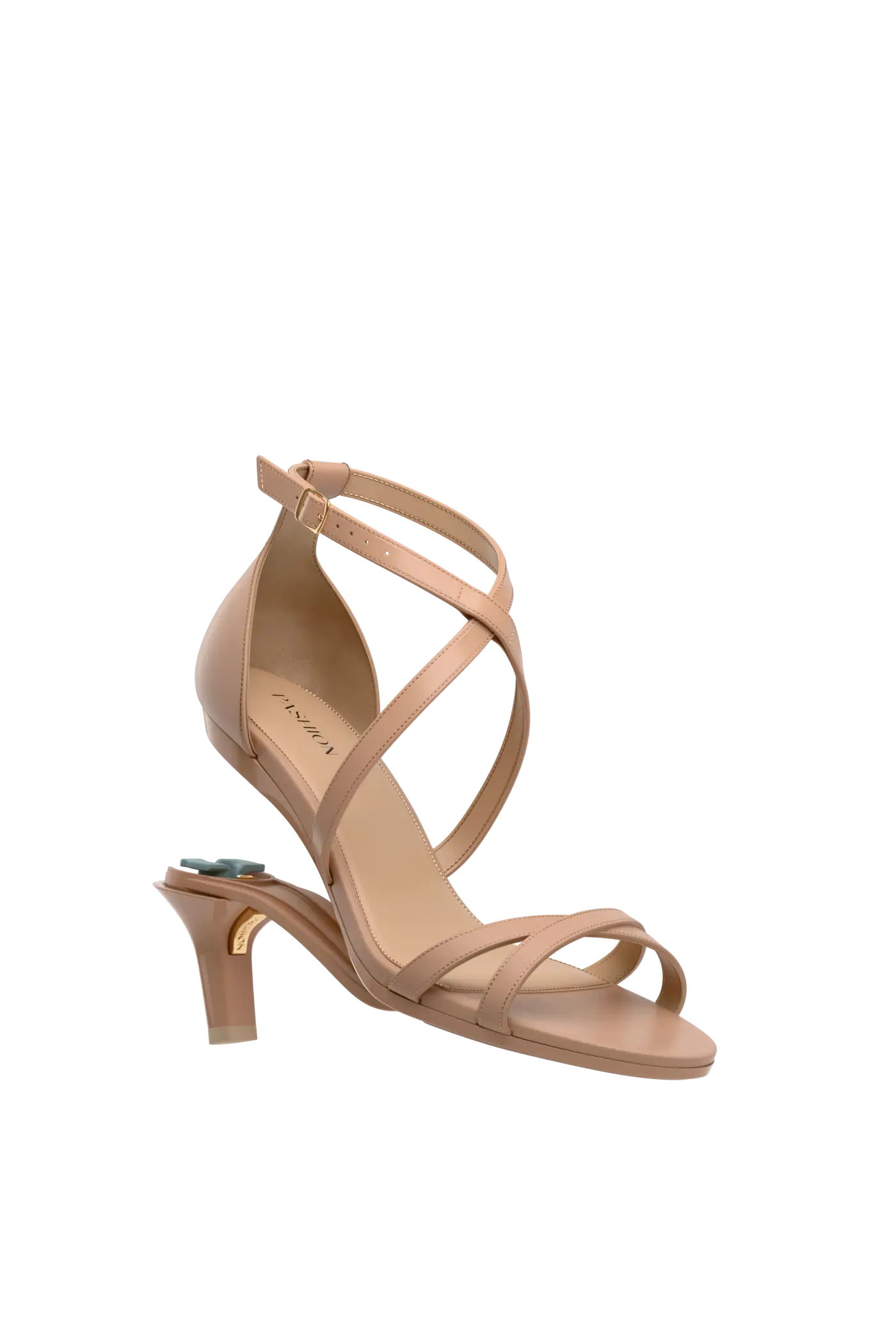 The Sandy - Latte Leather 3 Stiletto