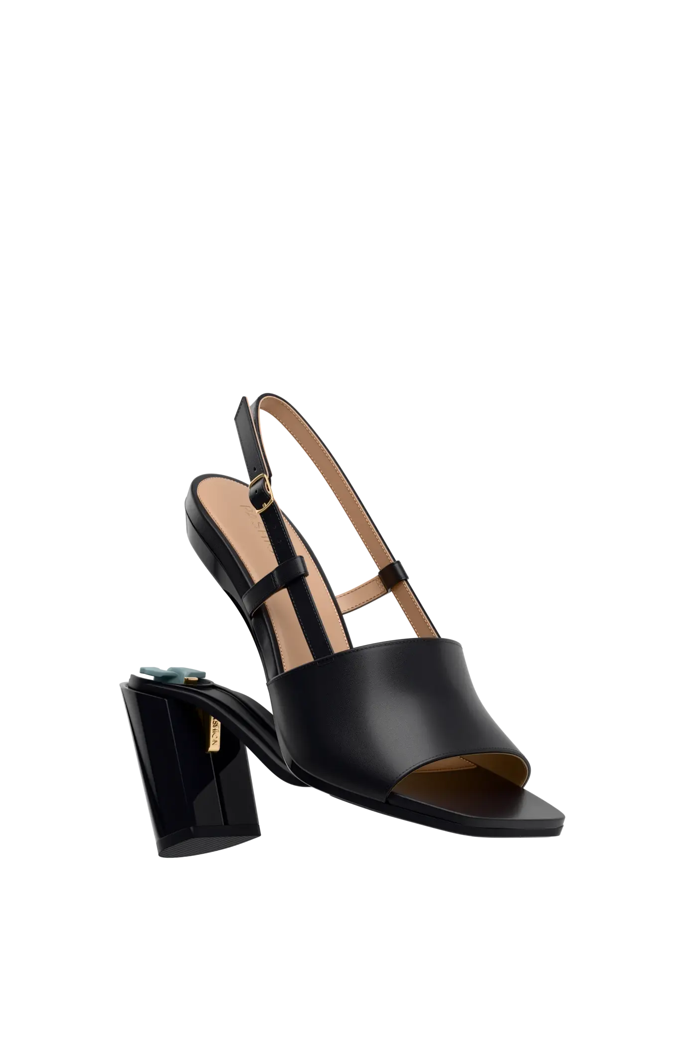 The Shae - Coal Leather 4 Block