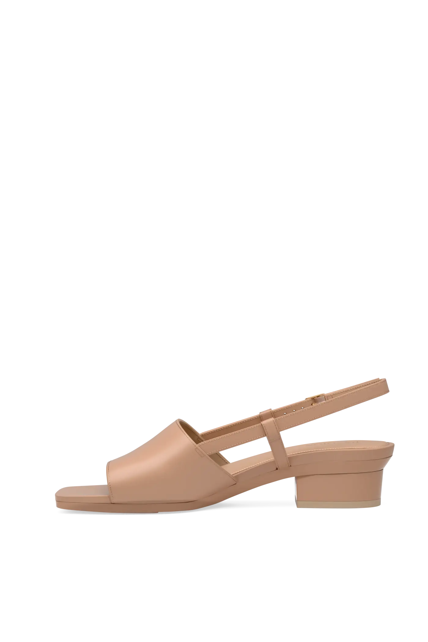 The Shae - Latte Leather Flat