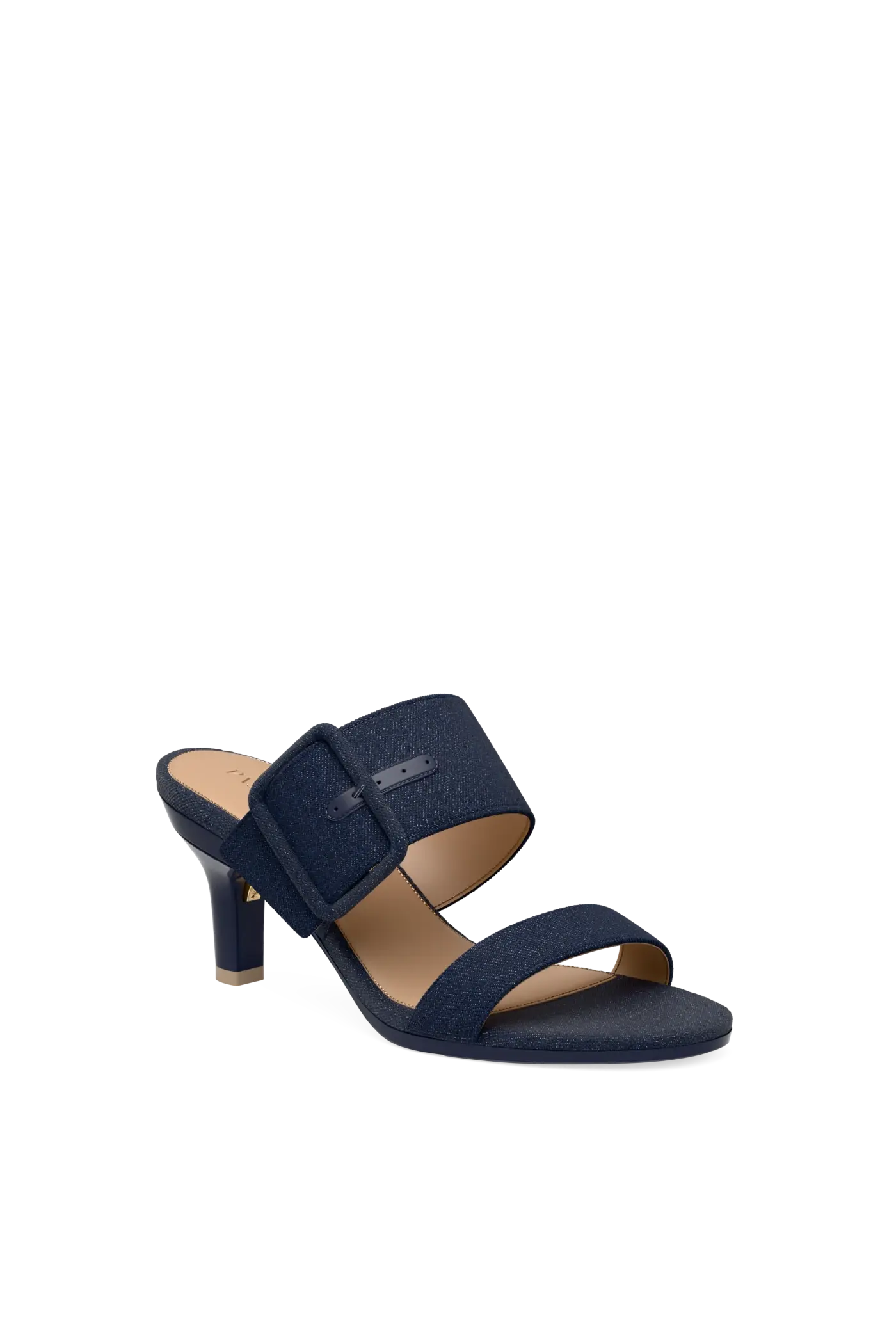 The Buckle Slide - Midnight Denim 3 Stiletto
