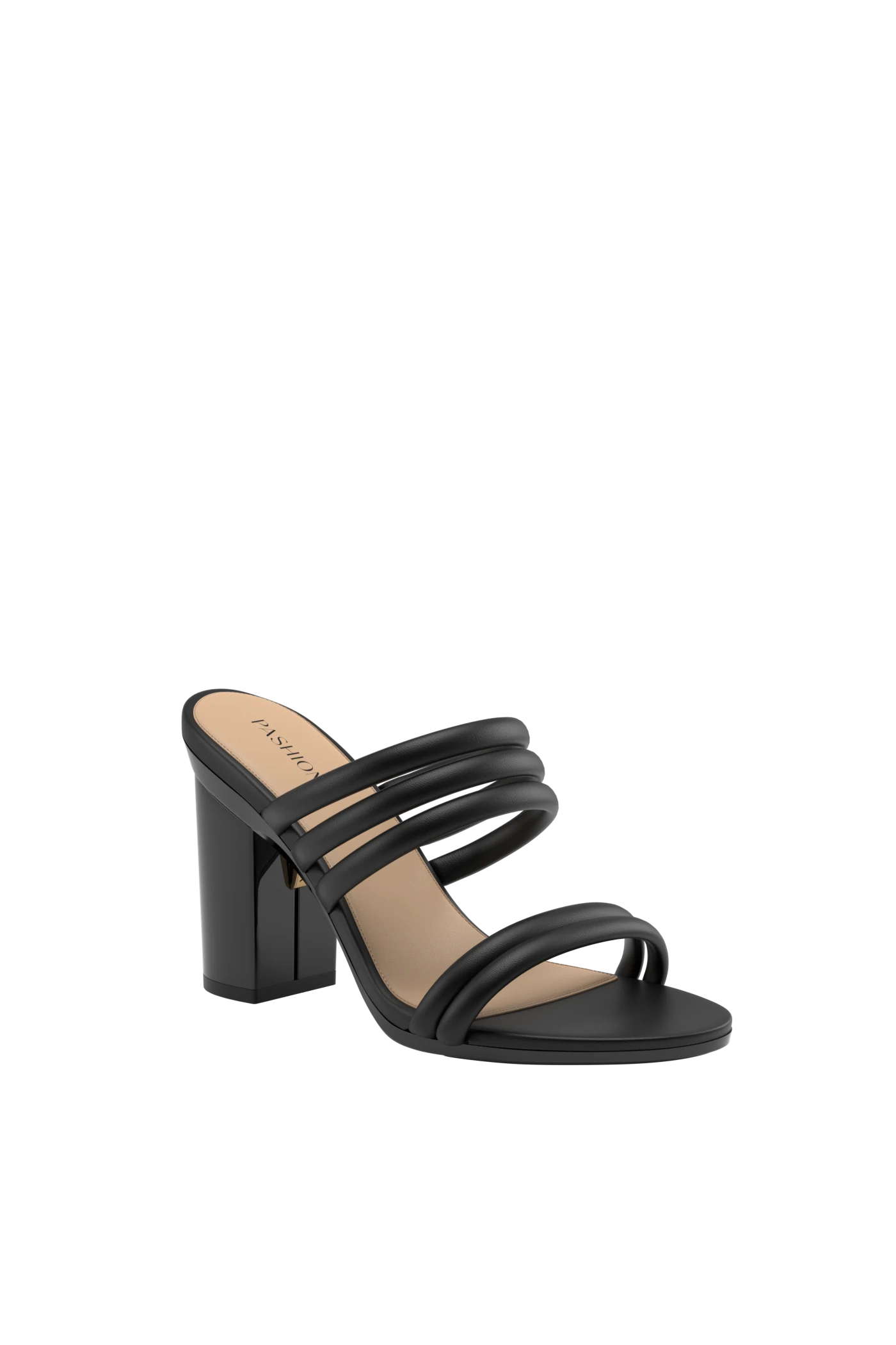 The Slide - Coal Vegan Leather Rope 4 Block - FINAL SALE