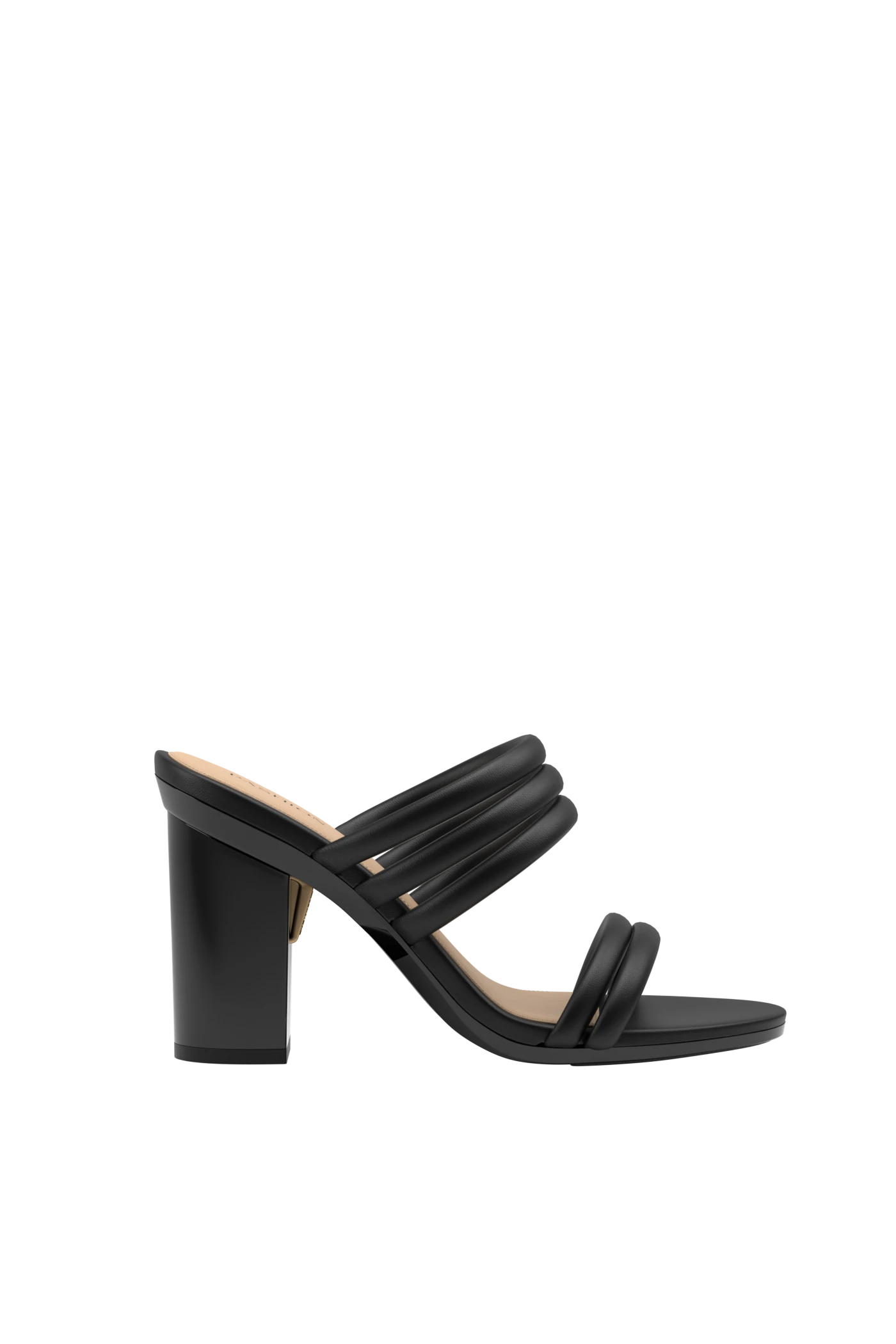 The Slide - Coal Vegan Leather Rope 4 Block - FINAL SALE