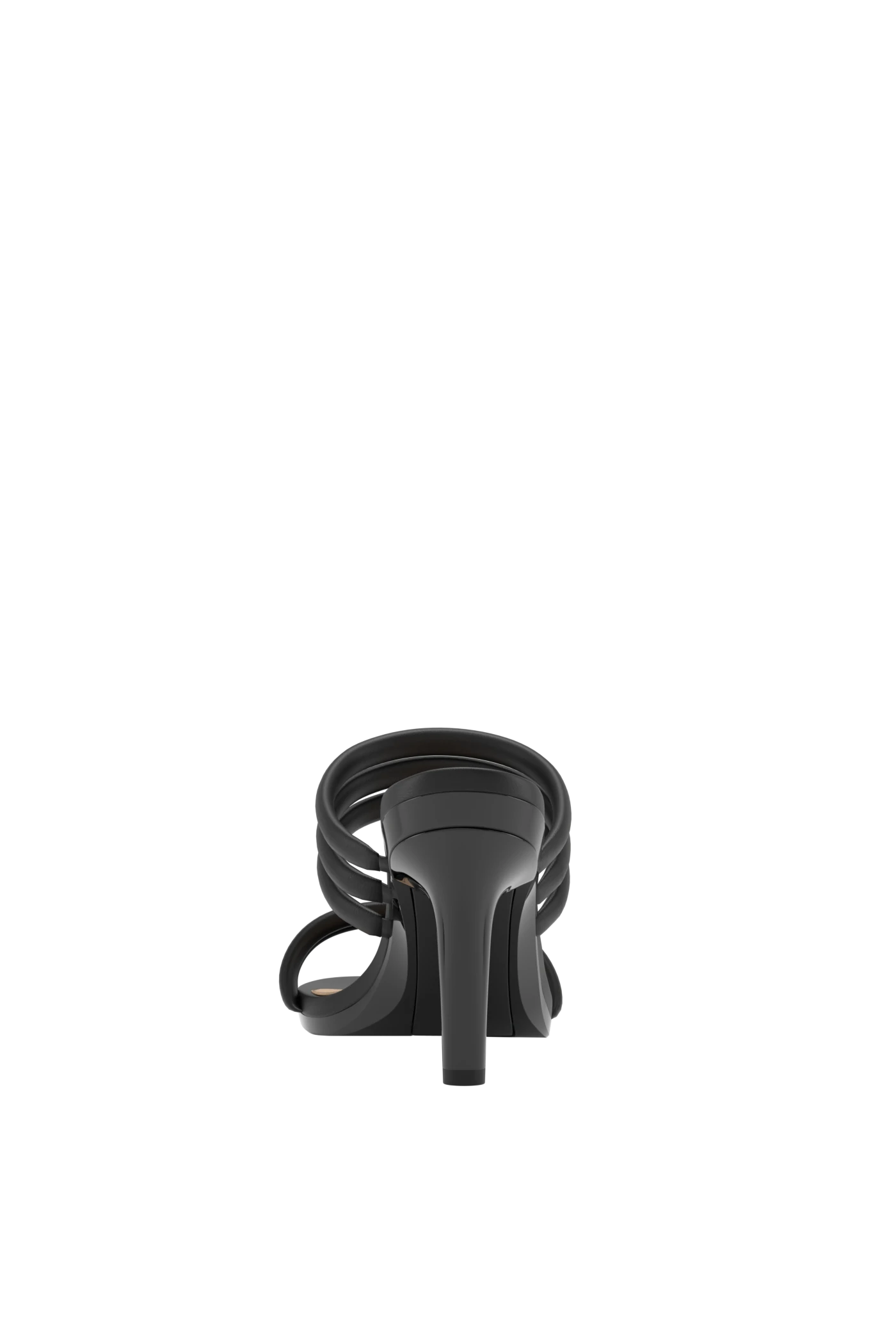 The Slide - Coal Vegan Leather Rope 4 Stiletto - FINAL SALE