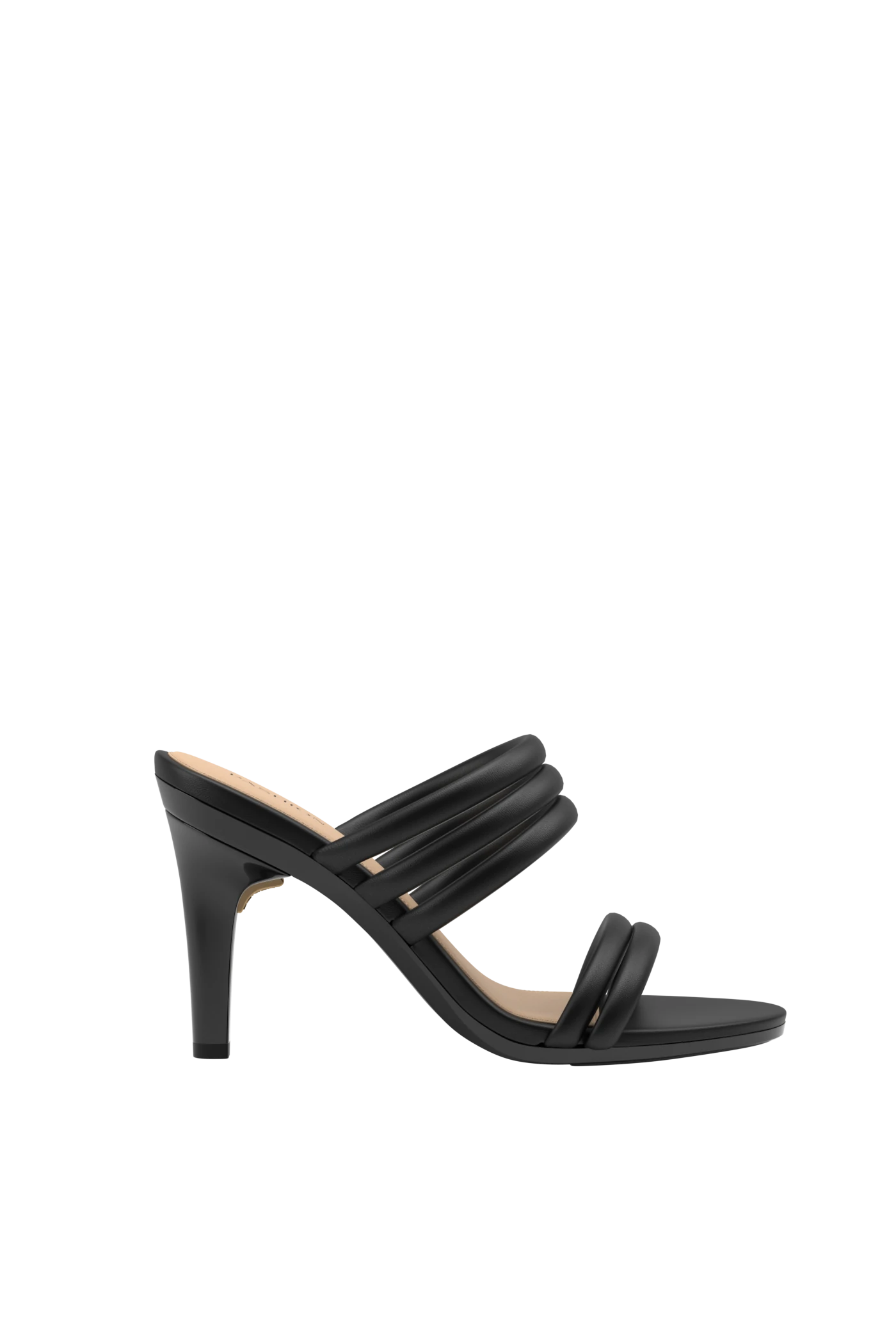 The Slide - Coal Vegan Leather Rope 4 Stiletto - FINAL SALE