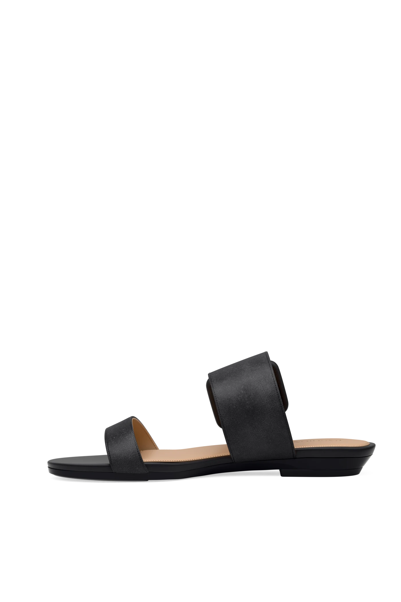 The Buckle Slide - Coal Suede
