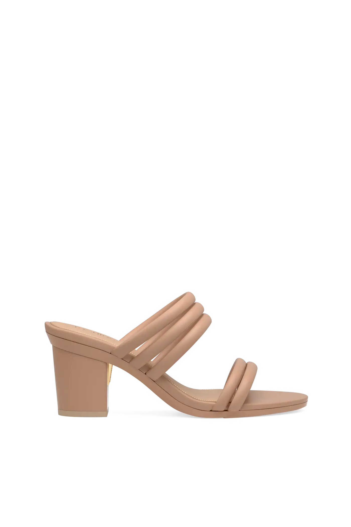The Slide - Latte Vegan Leather Rope 3 Block