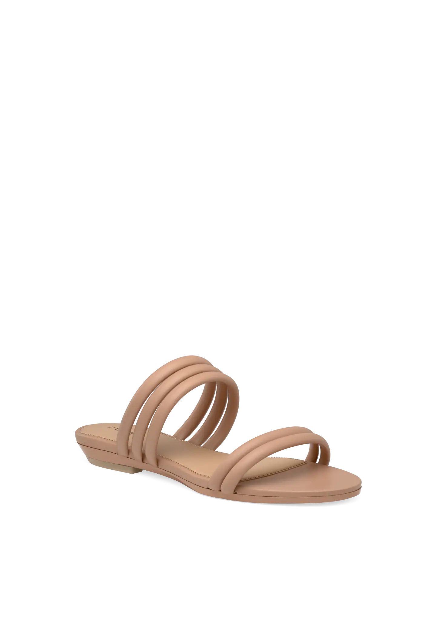 The Slide - Latte Vegan Leather Rope 3 Block
