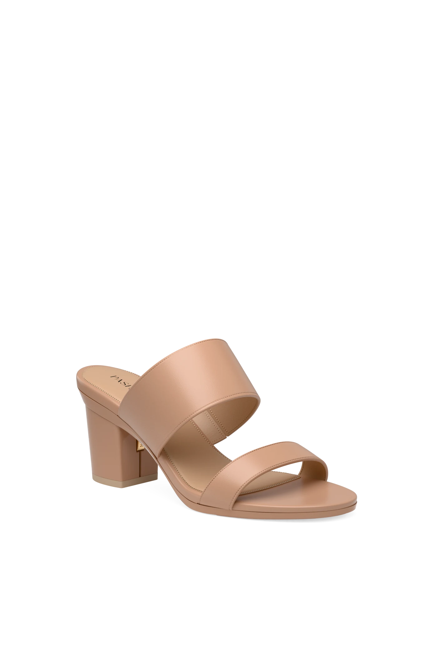 The Slide - Latte Leather 3 Block