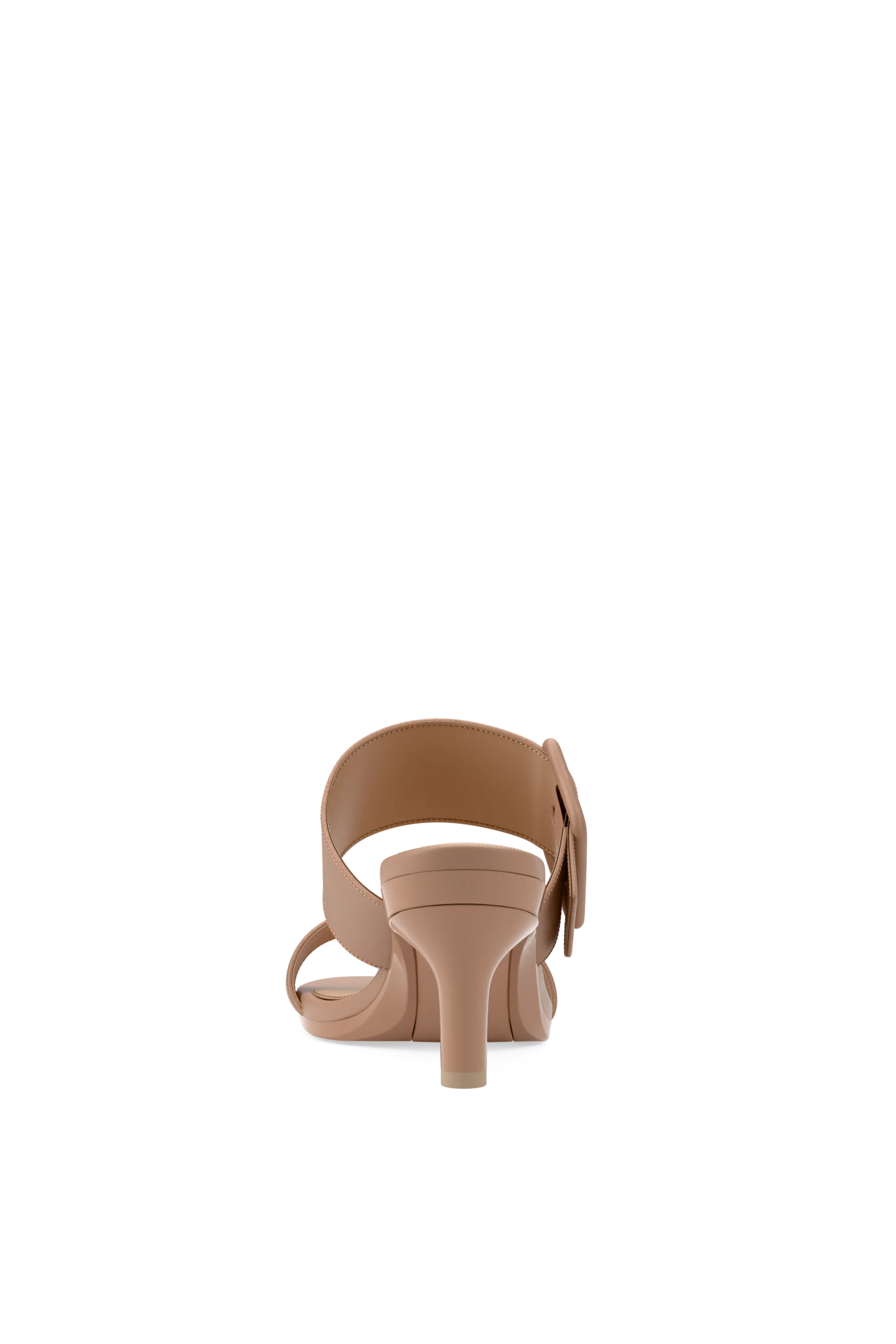 The Buckle Slide - Latte Suede 3 Stiletto