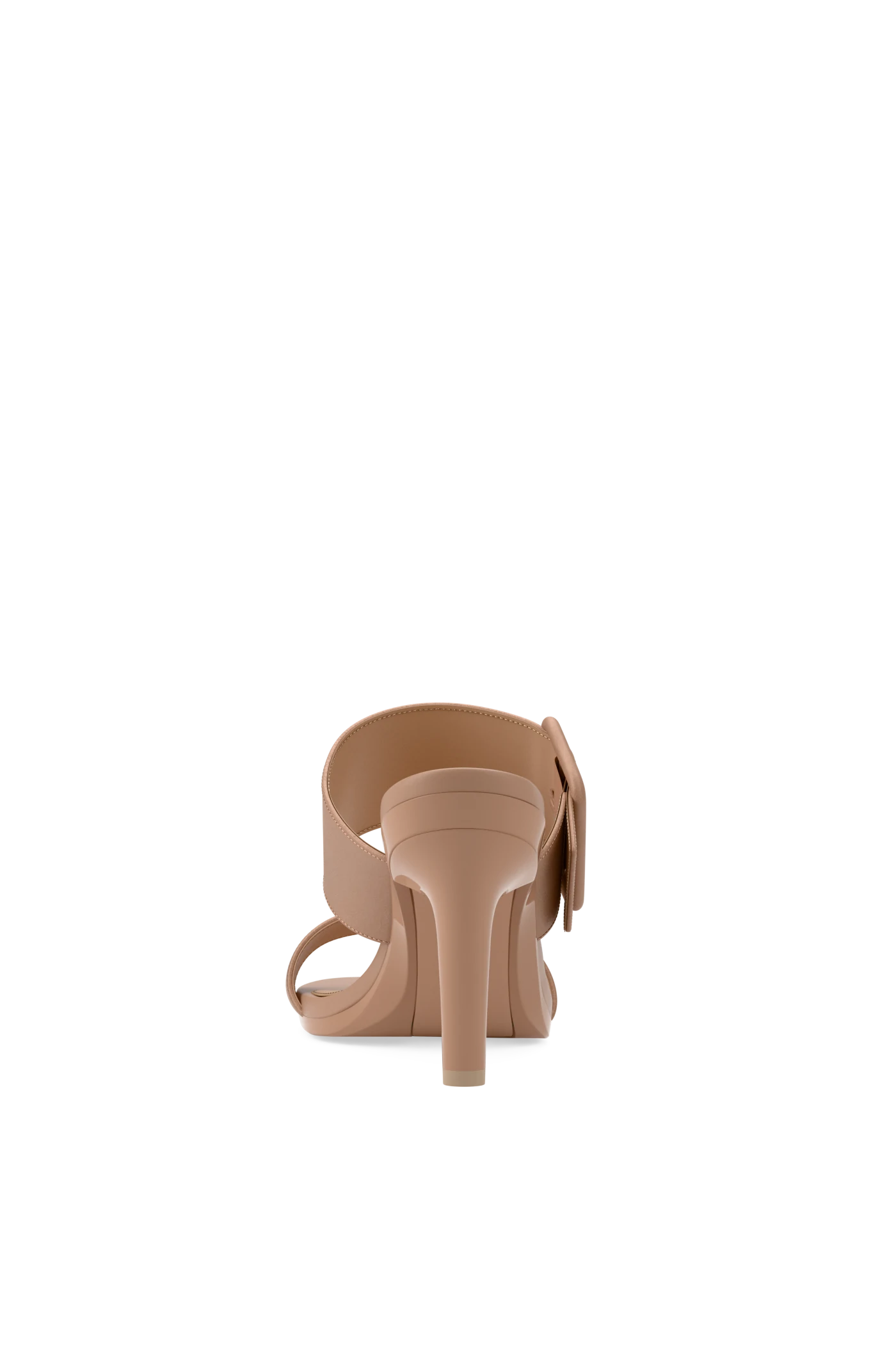 The Buckle Slide - Latte Suede 4 Stiletto