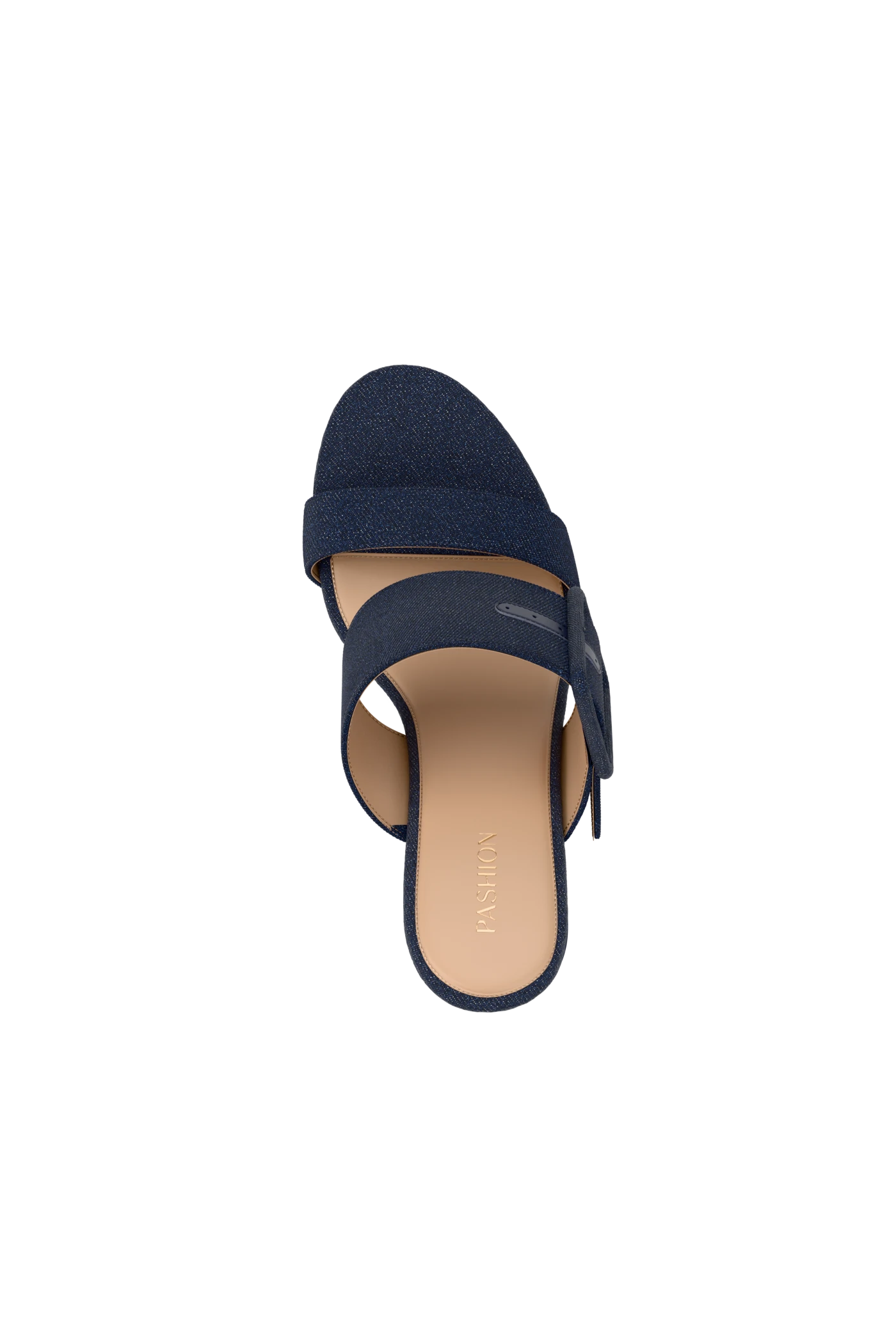 The Buckle Slide - Midnight Denim 4 Stiletto
