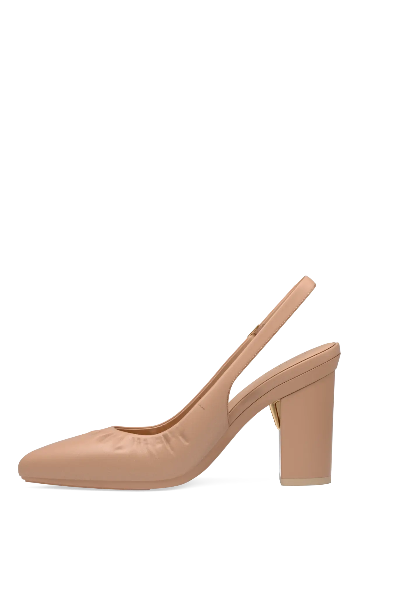 The Slingback Buckle - Latte Leather 4 Block