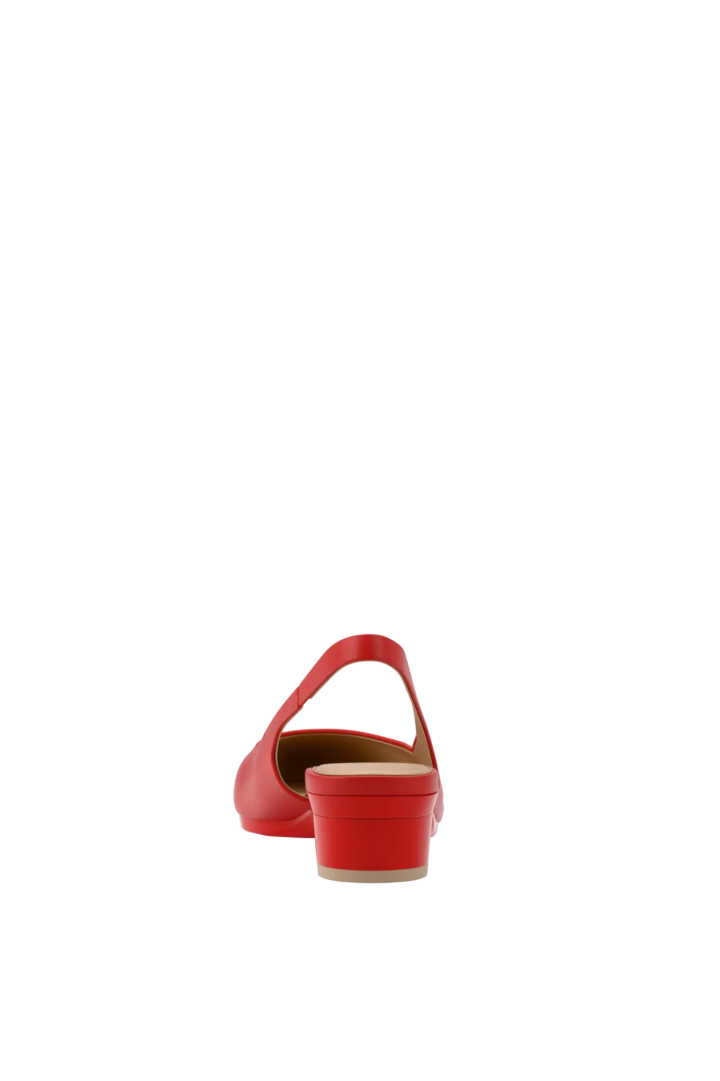 The Slingback - Cherry Red Leather