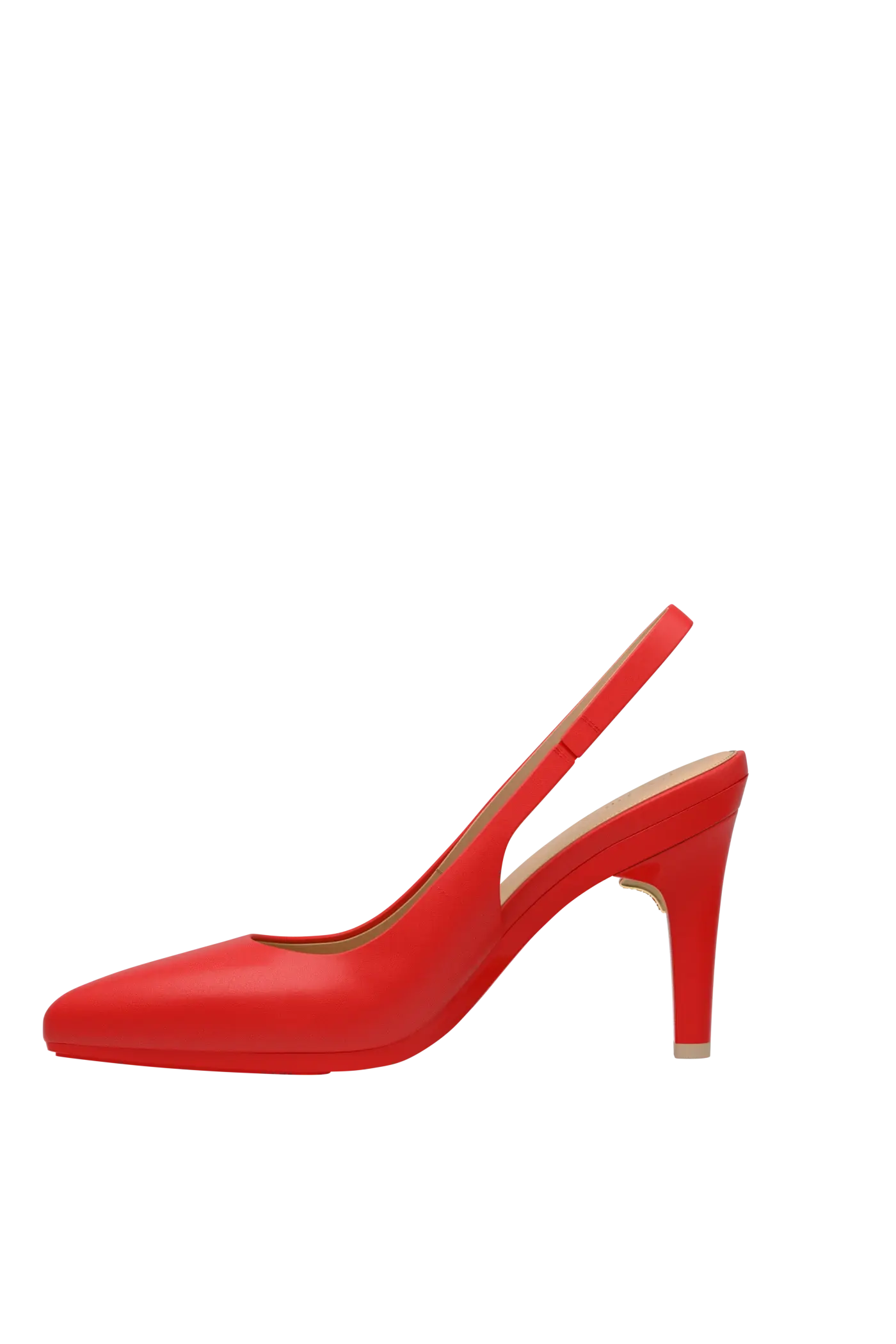 The Slingback - Cherry Red Leather 4 Stiletto