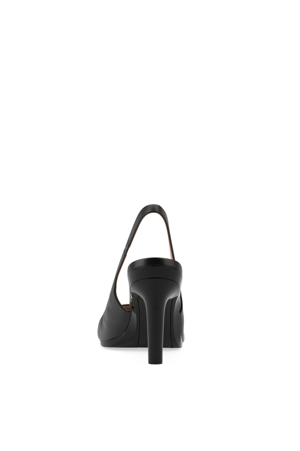 The Slingback - Coal Leather 4 Stiletto