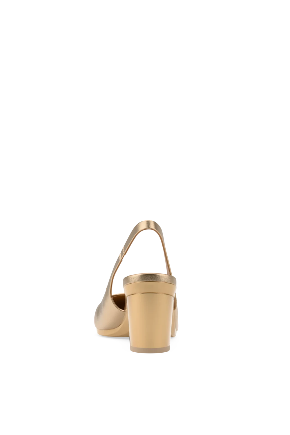 The Slingback - Matte Gold 3 Block