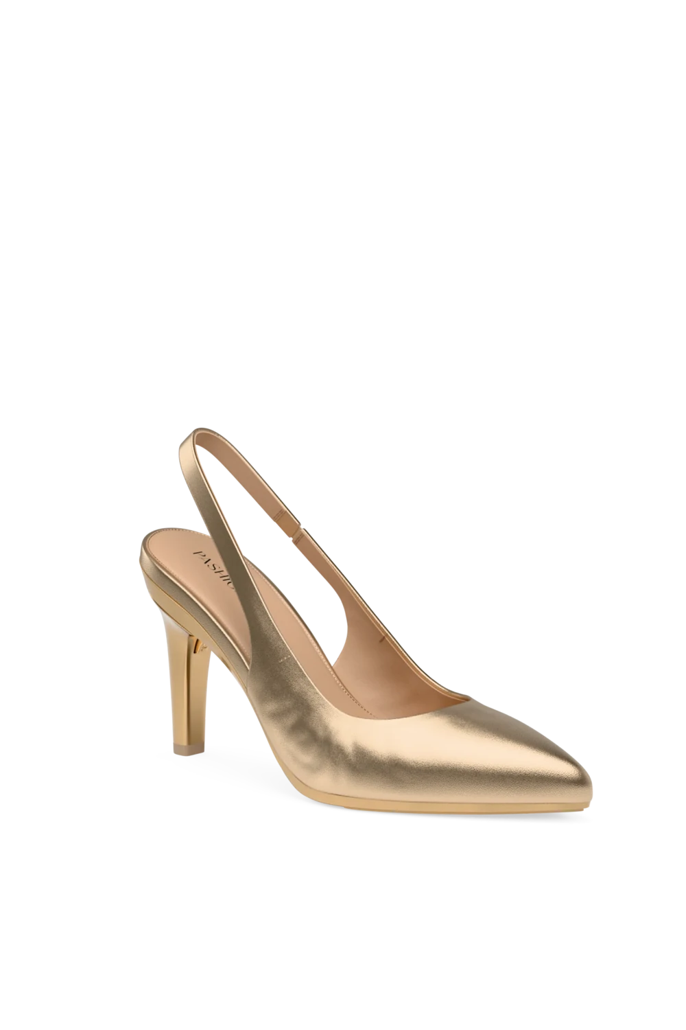 The Slingback - Matte Gold 4 Stiletto