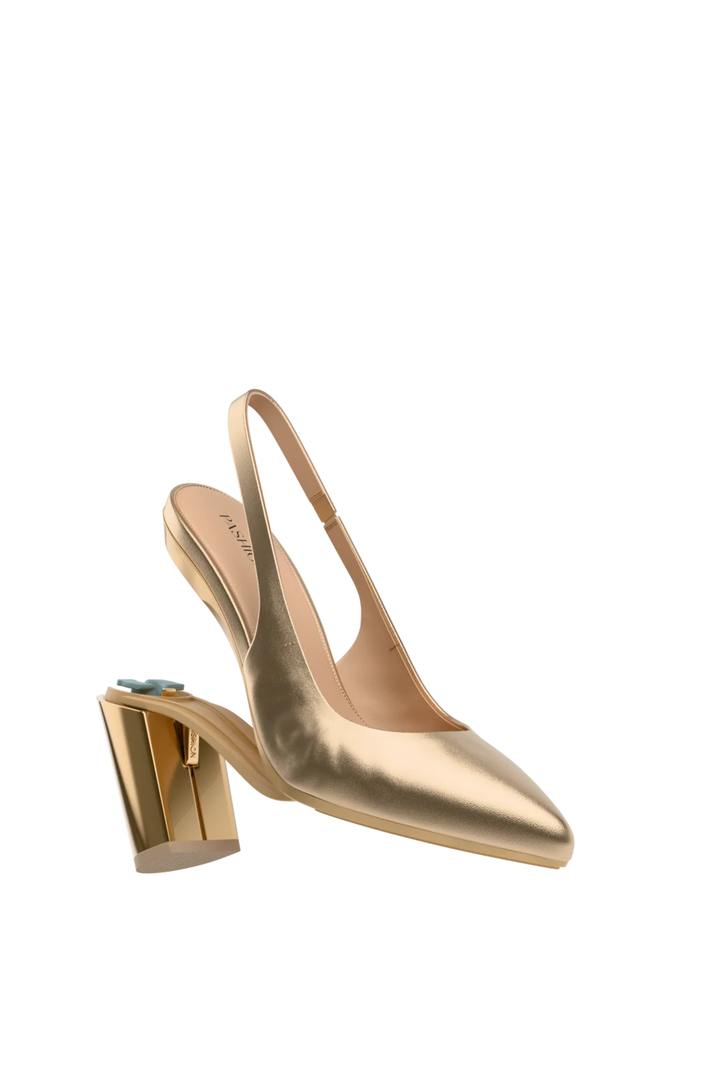 The Slingback - Matte Gold 4 Block