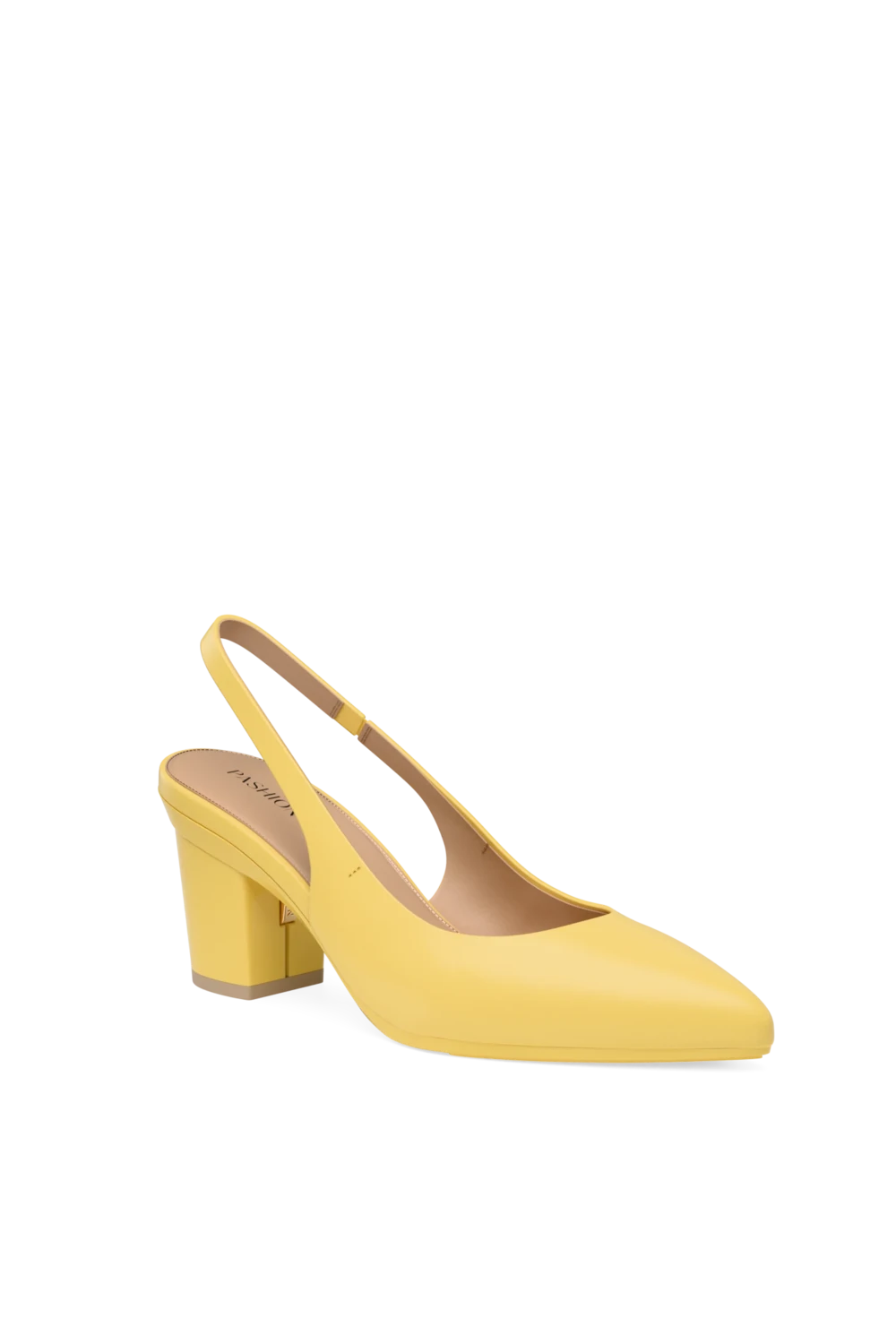 The Slingback - Limoncello Leather 3 Block
