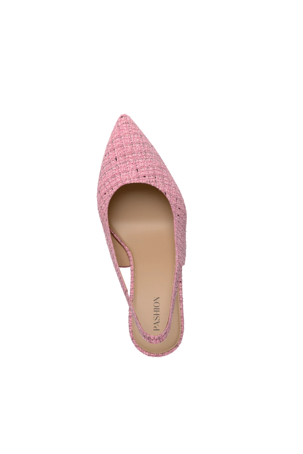 The Slingback - Pink Tweed 4 Block