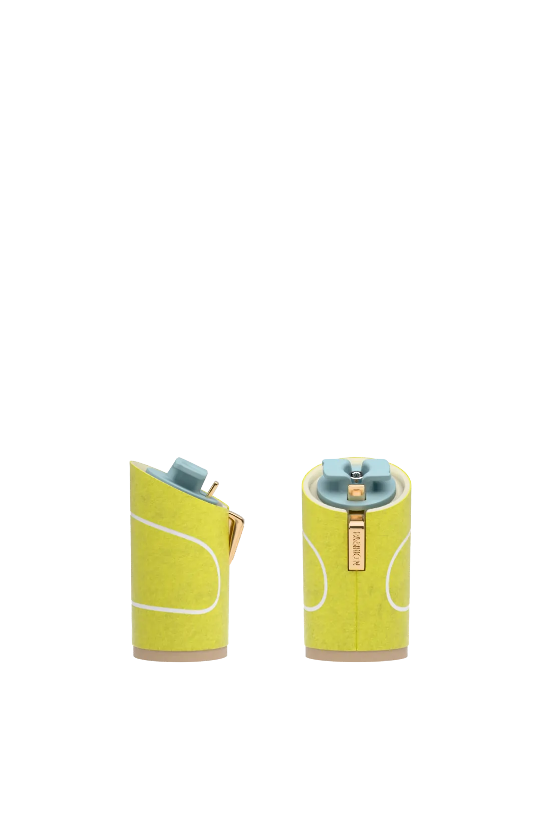 pair of cylinder block heel kit for convertible heels with tennis ball felt