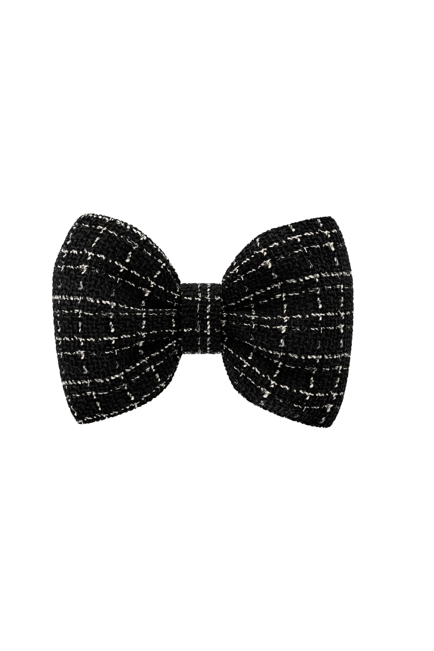 Coal Tweed Bow