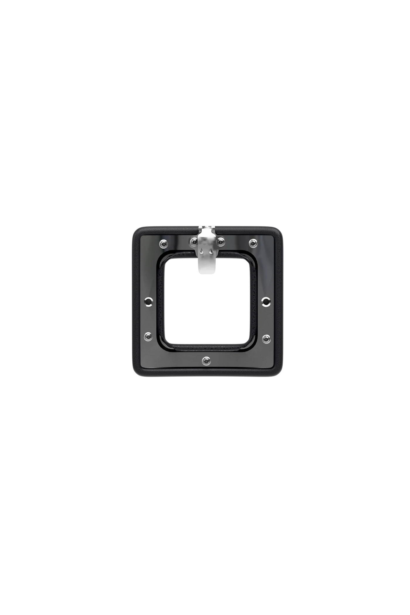 Square Coal Leather Toe Clip