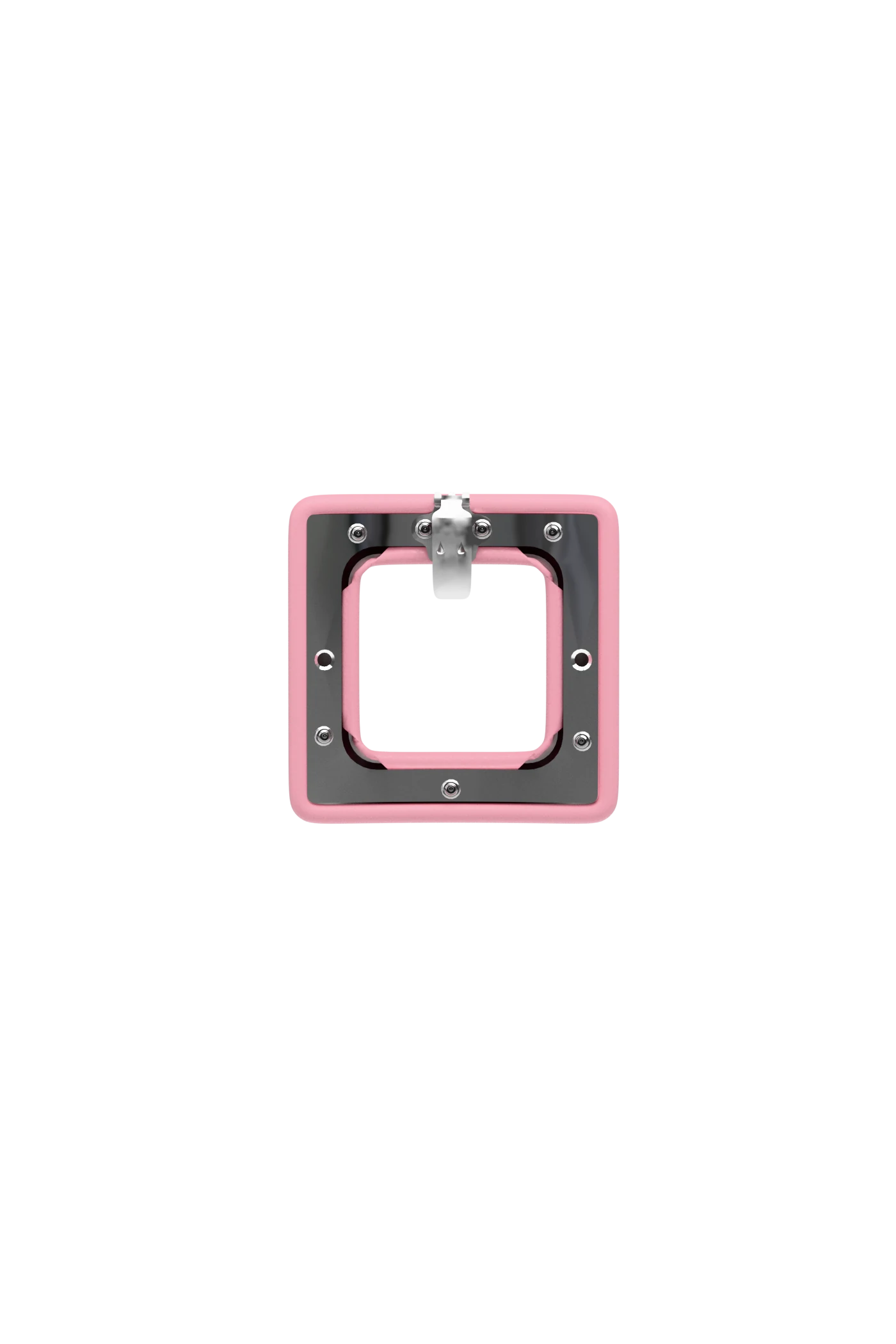 Square Pink Leather Toe Clip