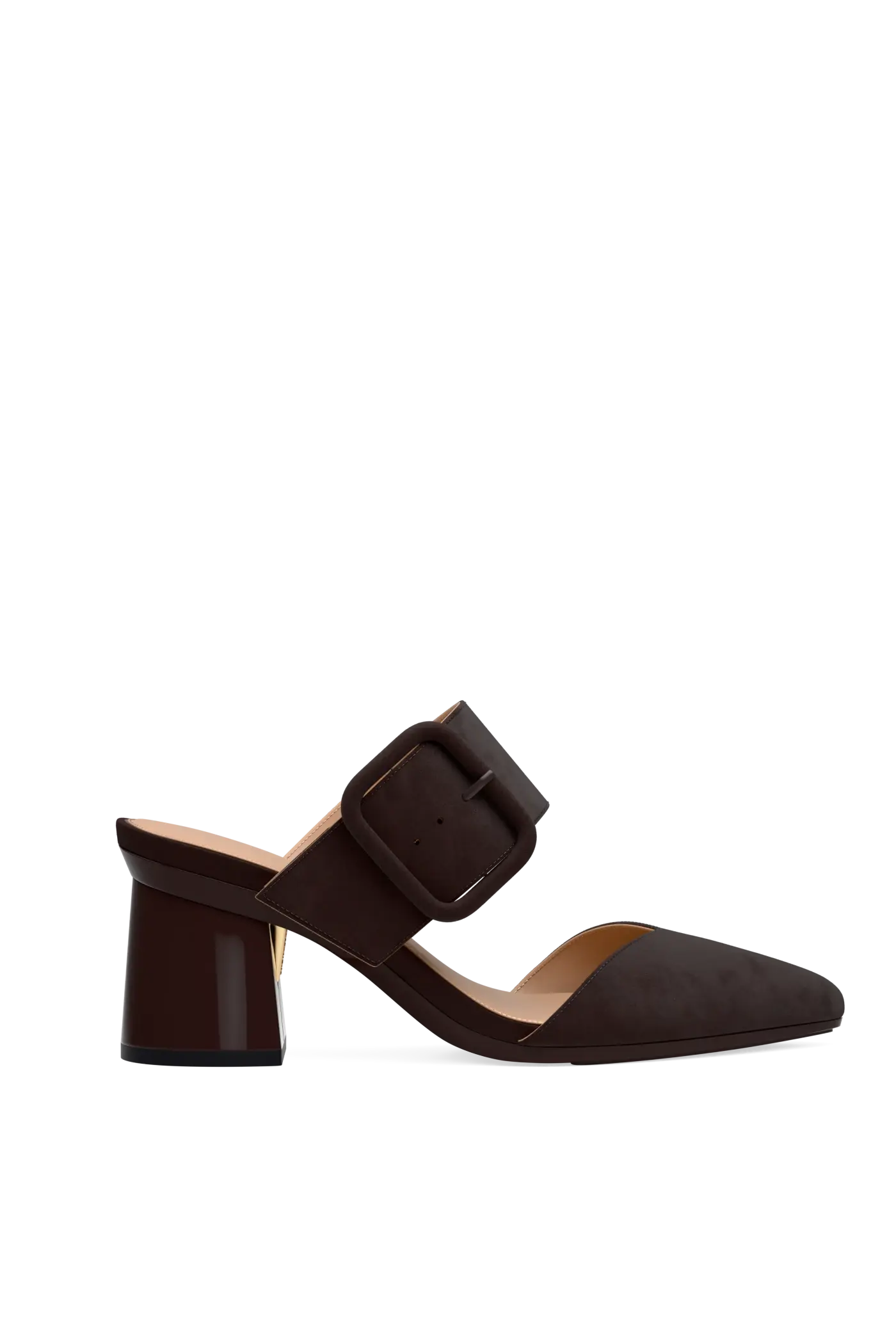 Flare Block Heel Kit 3 Chocolate