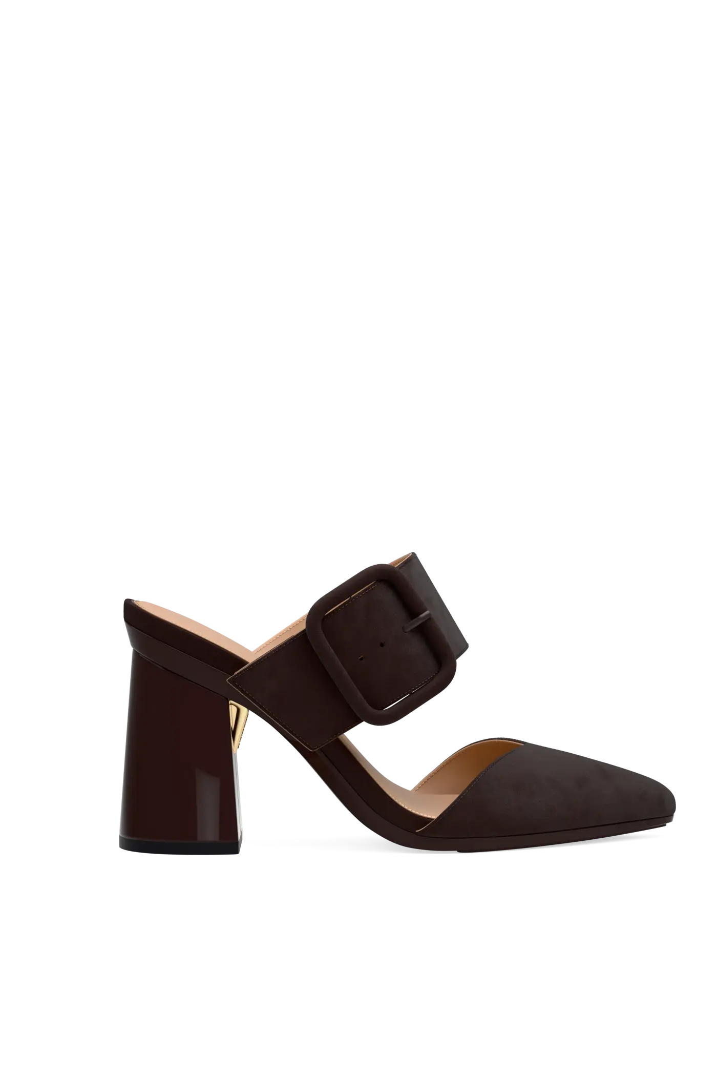 Flare Block Heel Kit 4 Chocolate