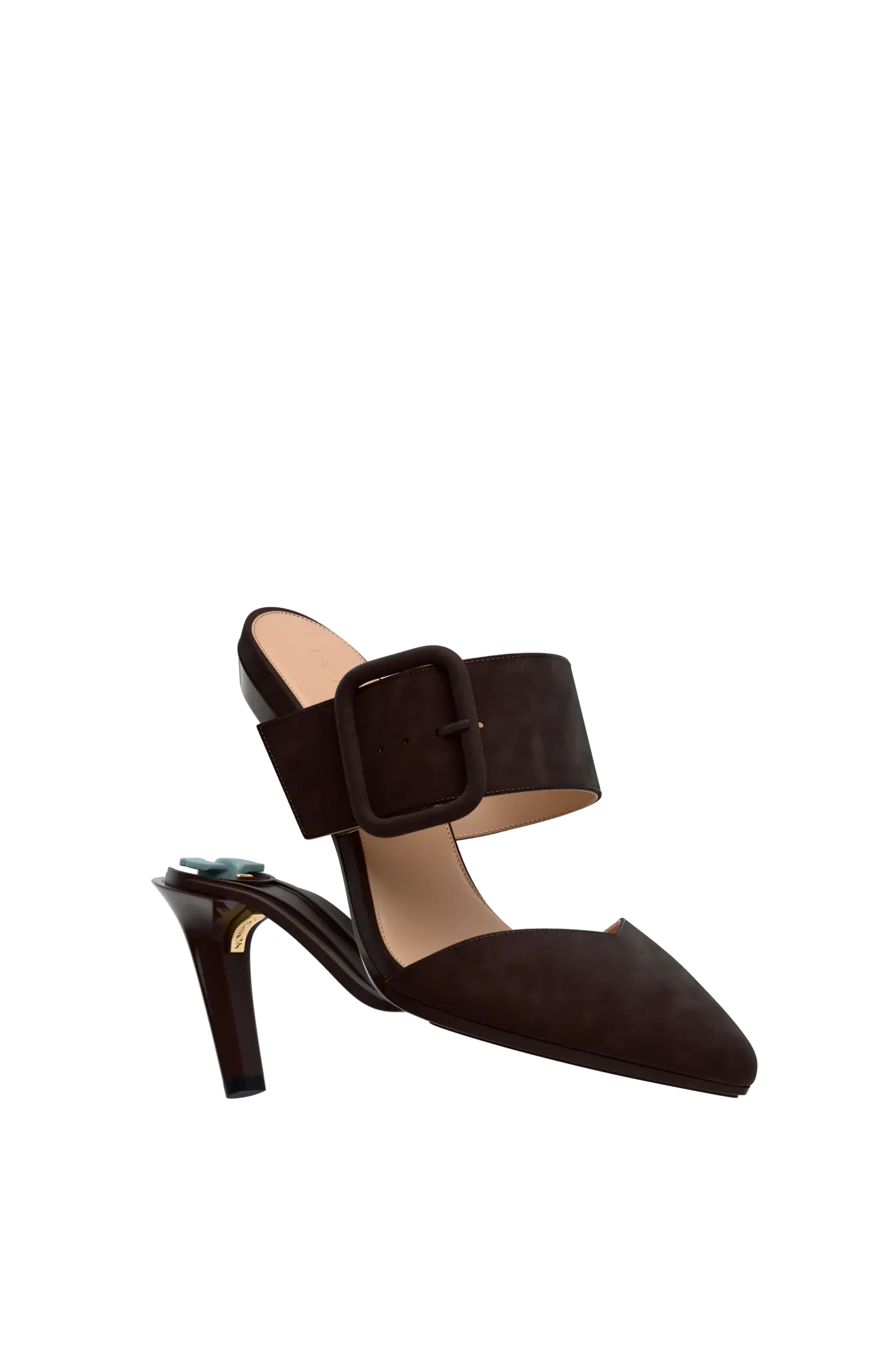 The Valerie Mule - Chocolate Suede Flat
