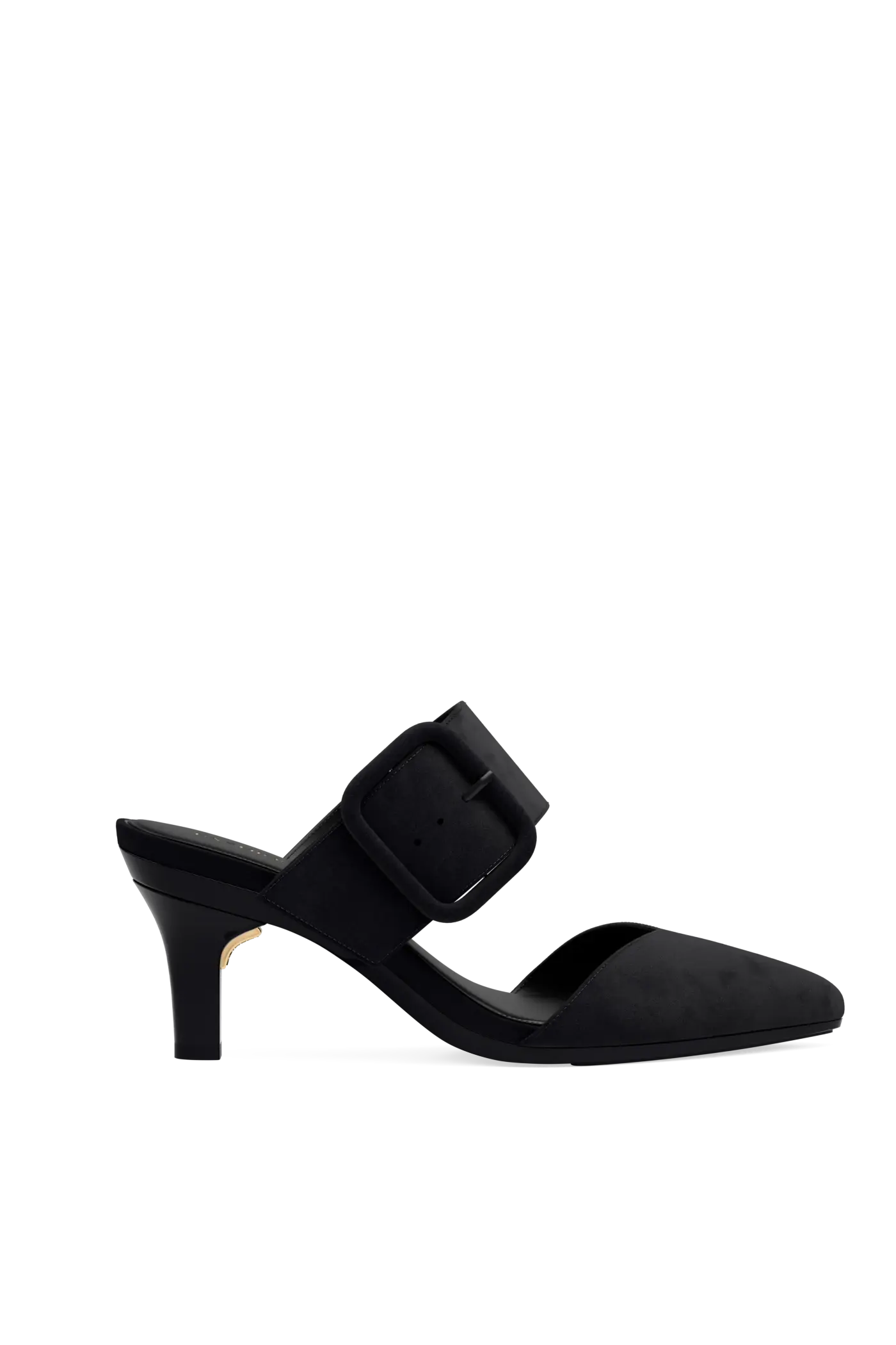 The Valerie Mule - Coal Suede 3 Stiletto