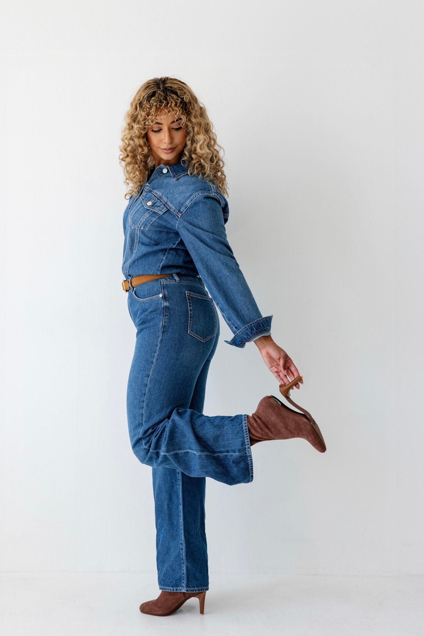 The Amy Bootie - Walnut Suede 3 Stiletto