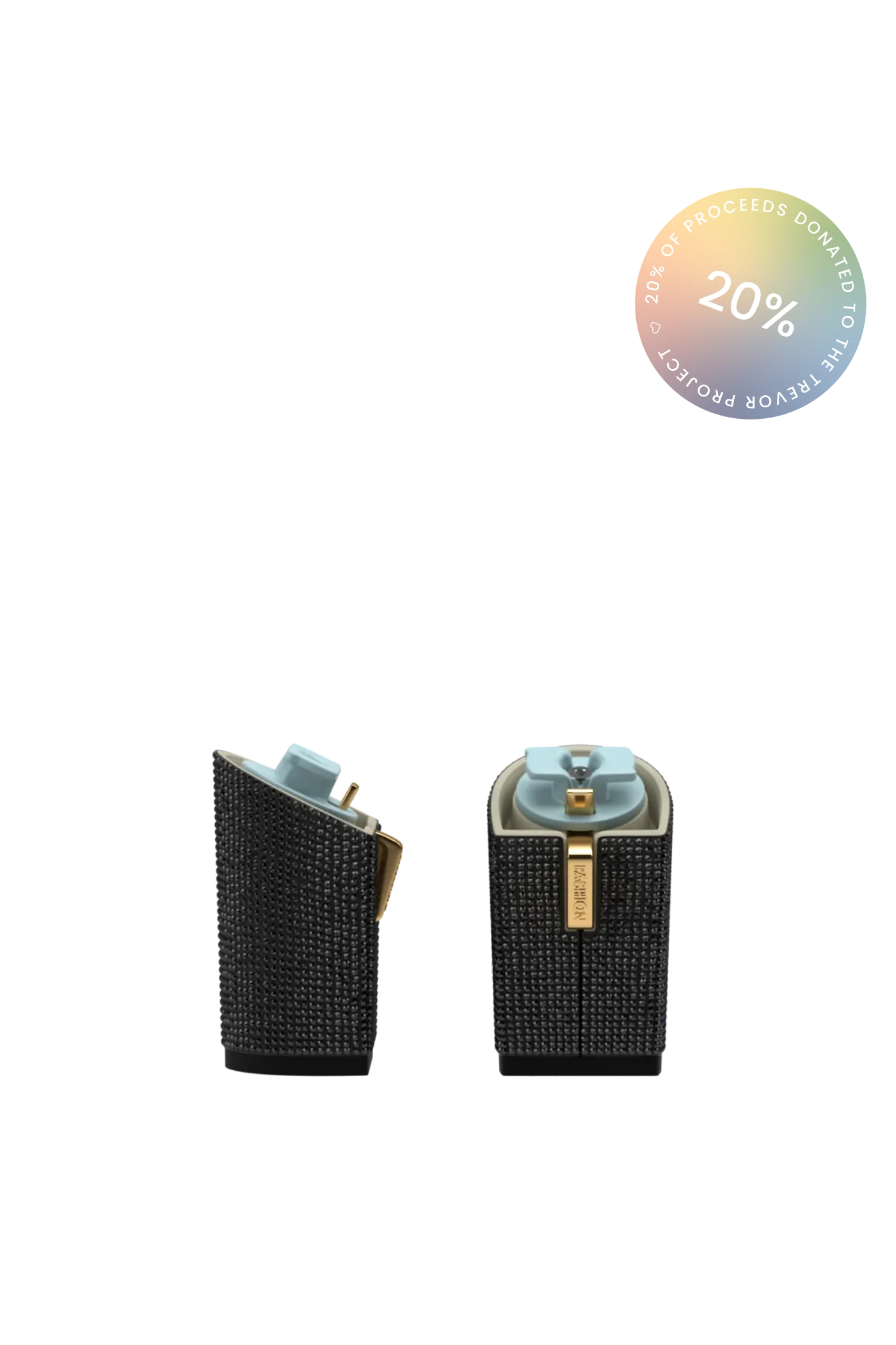 Block Heel Kit 4 Coal Rhinestone