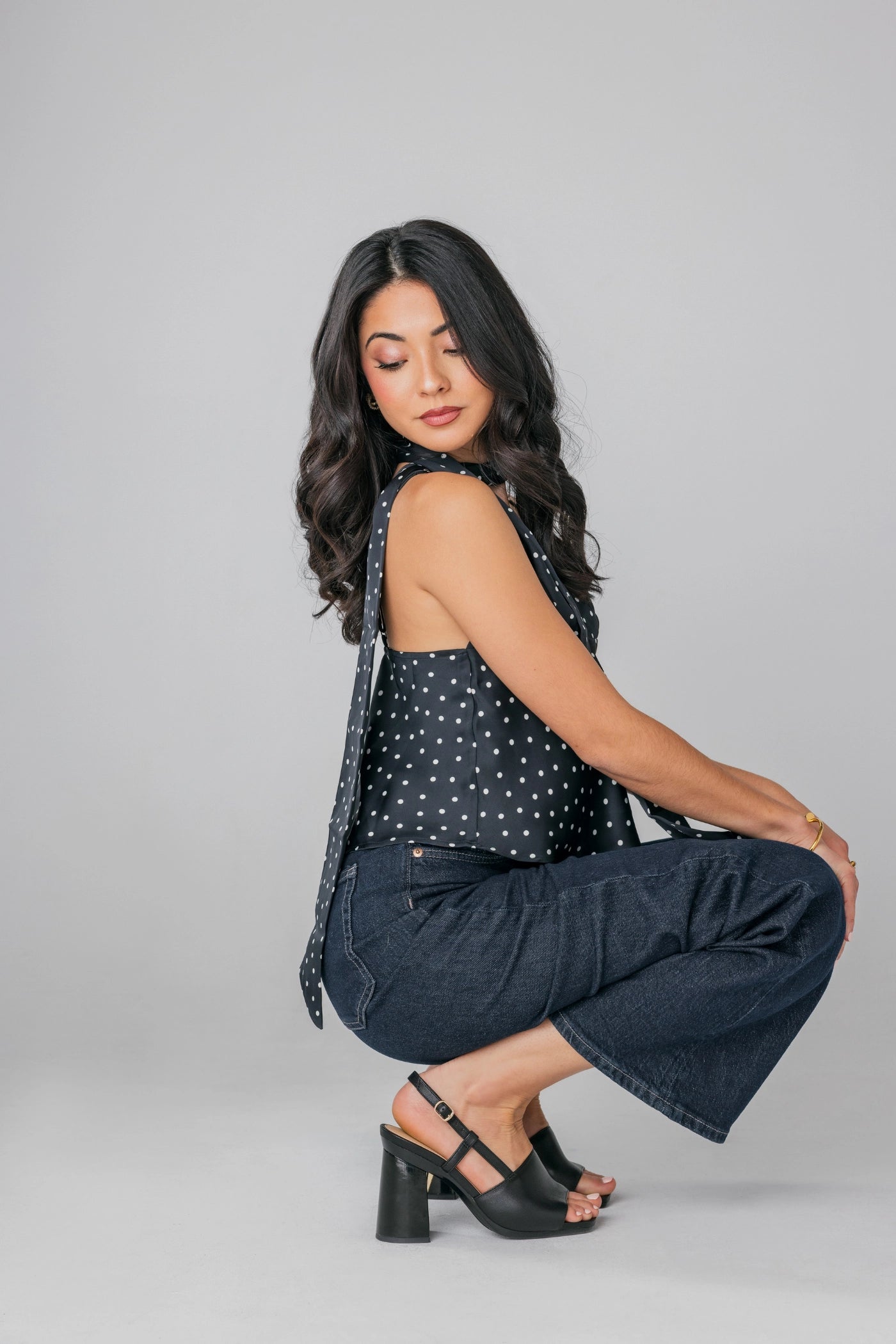 The Shae - Coal Leather 4 Block