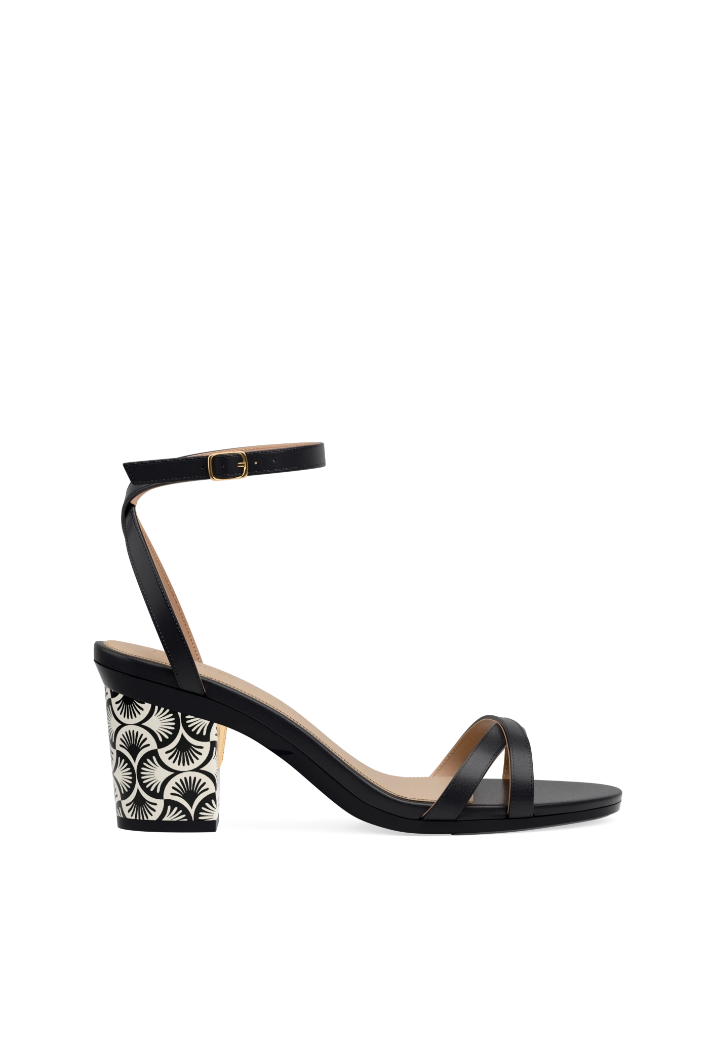 Block Heel Kit 3 Coal Deco Print