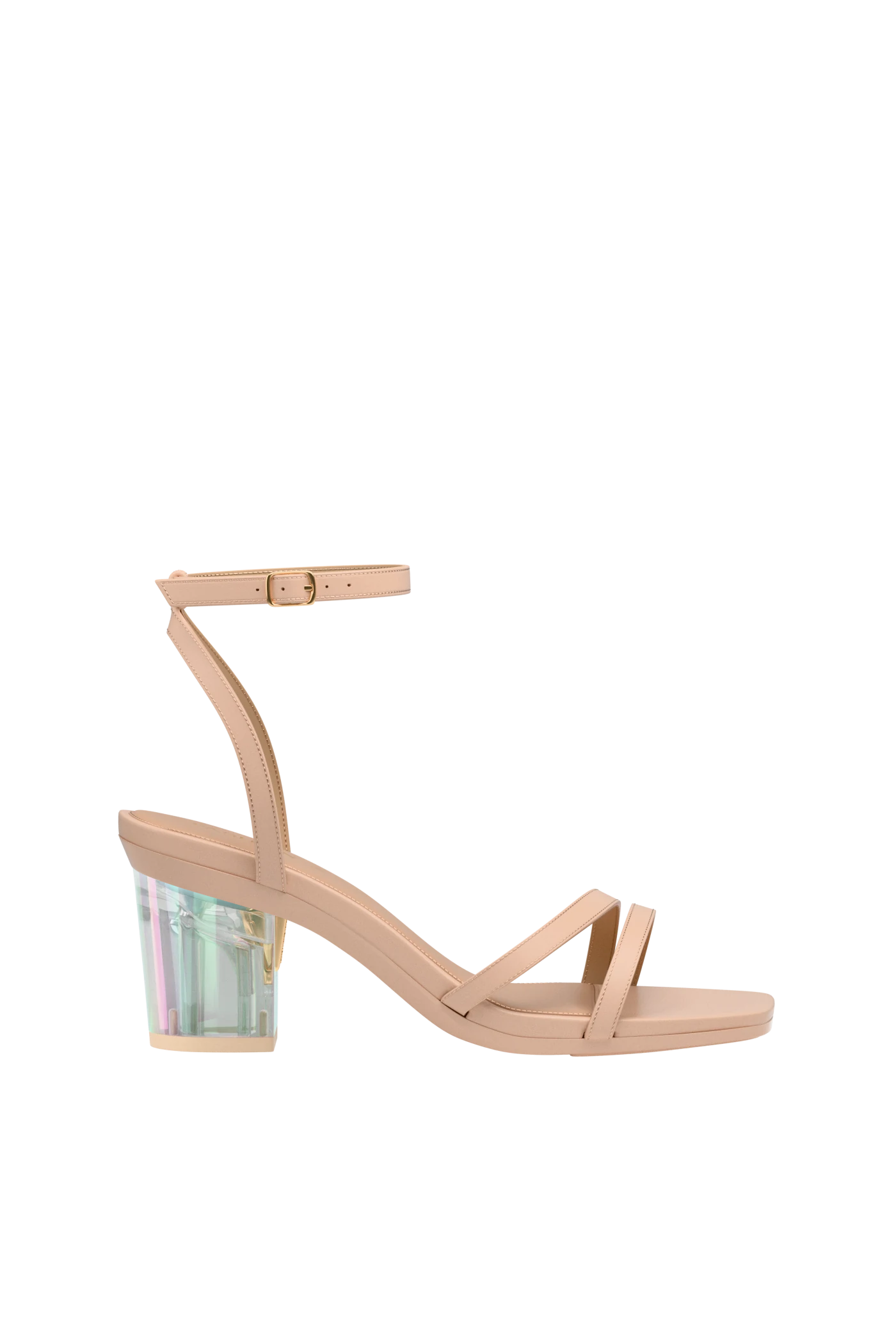 Block Heel Kit 3 Iridescent Transparent