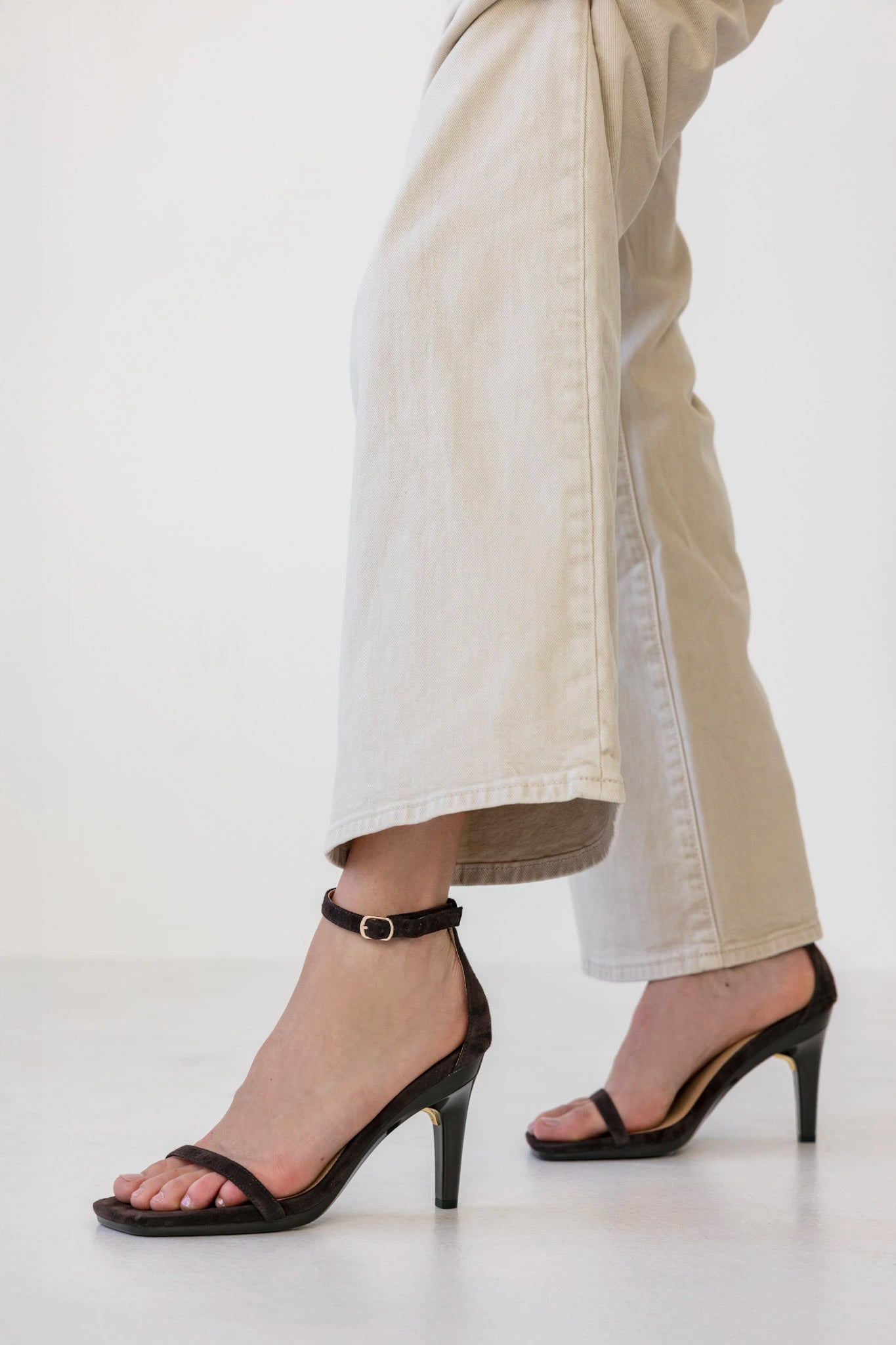 The Gigi - Chocolate Suede 3 Block