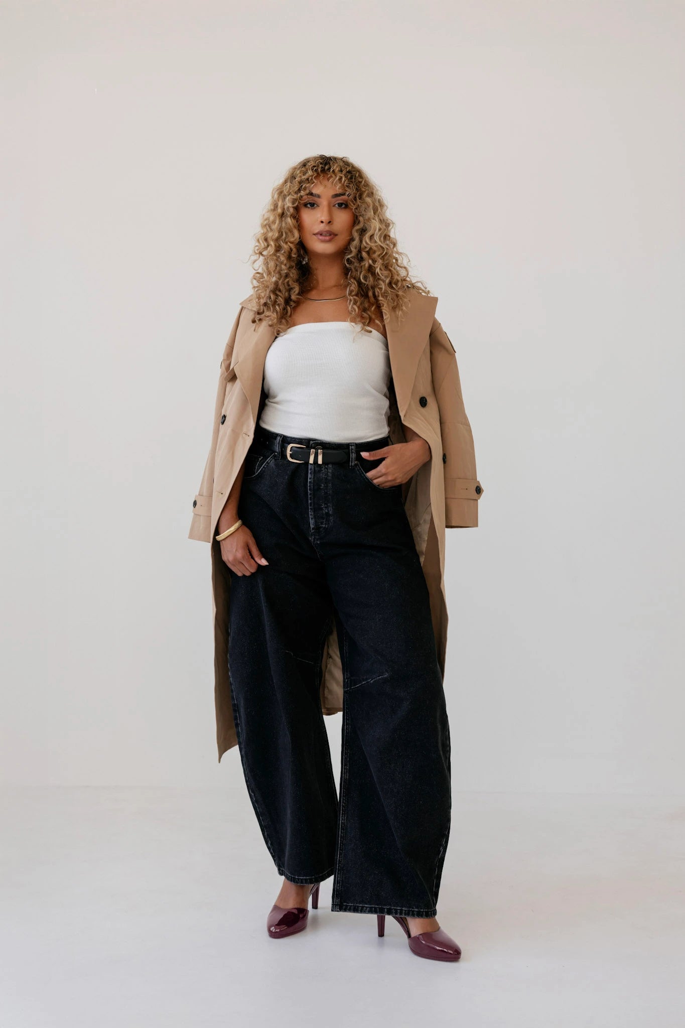 The Margot - Cherry Mocha Patent 4 Stiletto