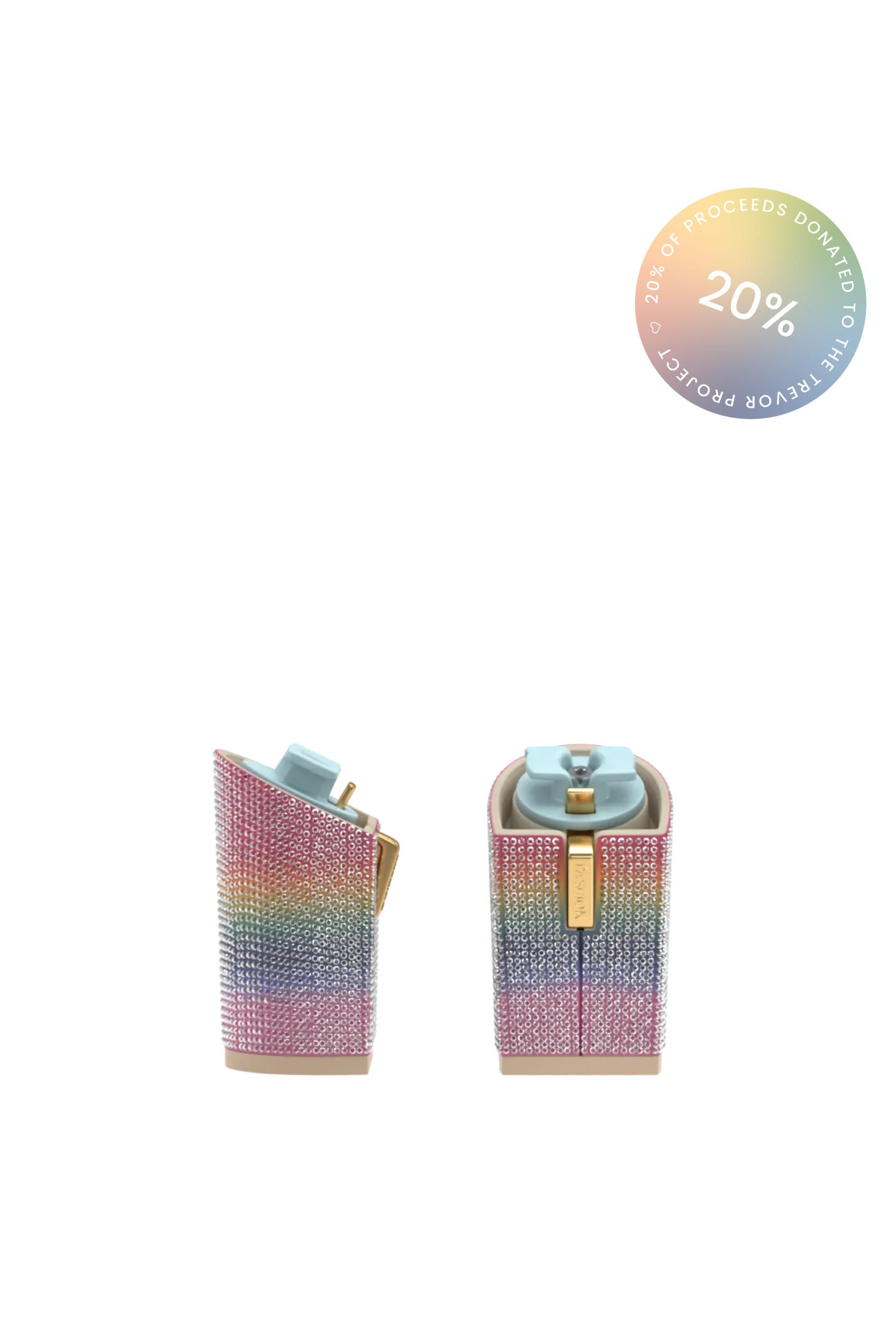 Block Heel Kit 4 Rainbow Rhinestone