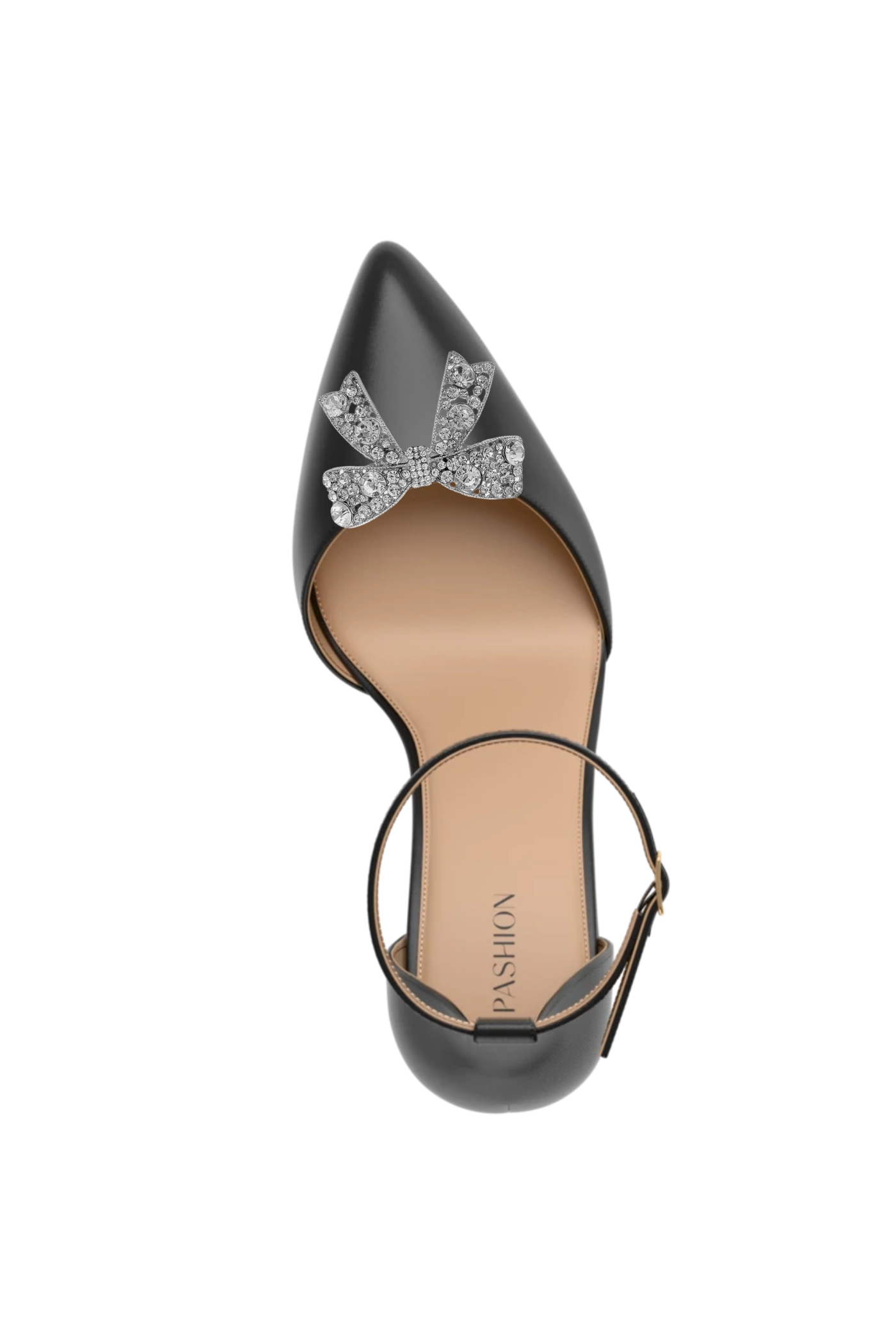 Rhinestone Bow Toe Clip