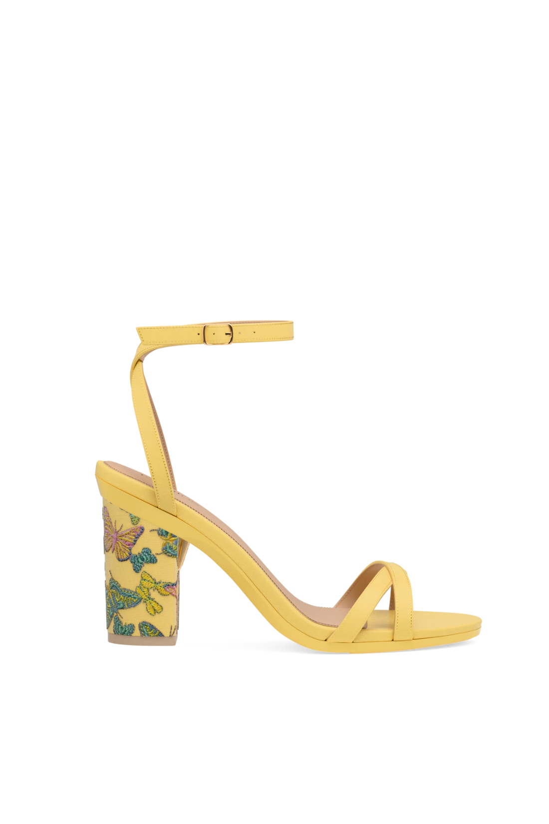 Block Heel Kit 4 Limoncello Butterfly Embroidery