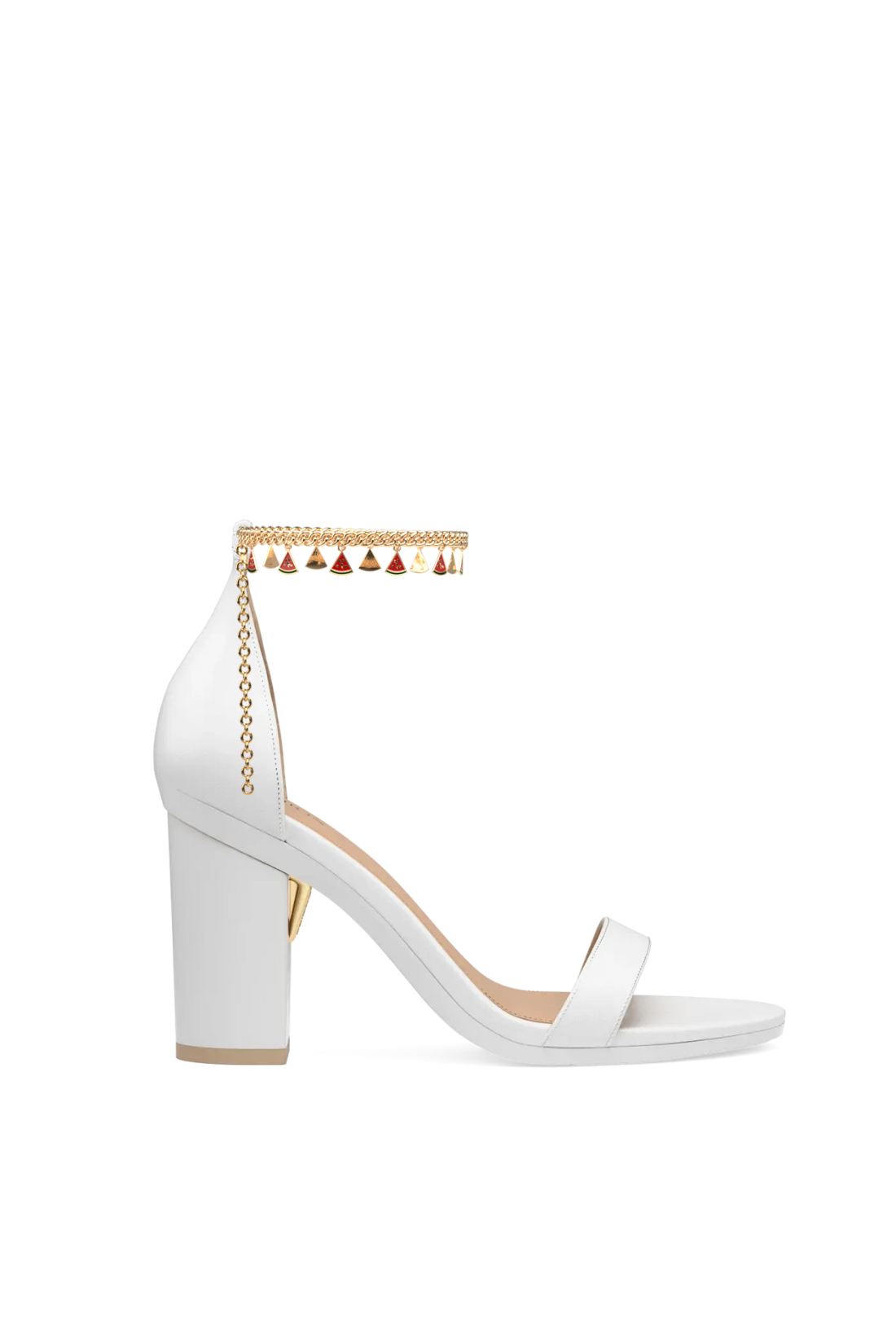 Gold Watermelon Charm Ankle Chain