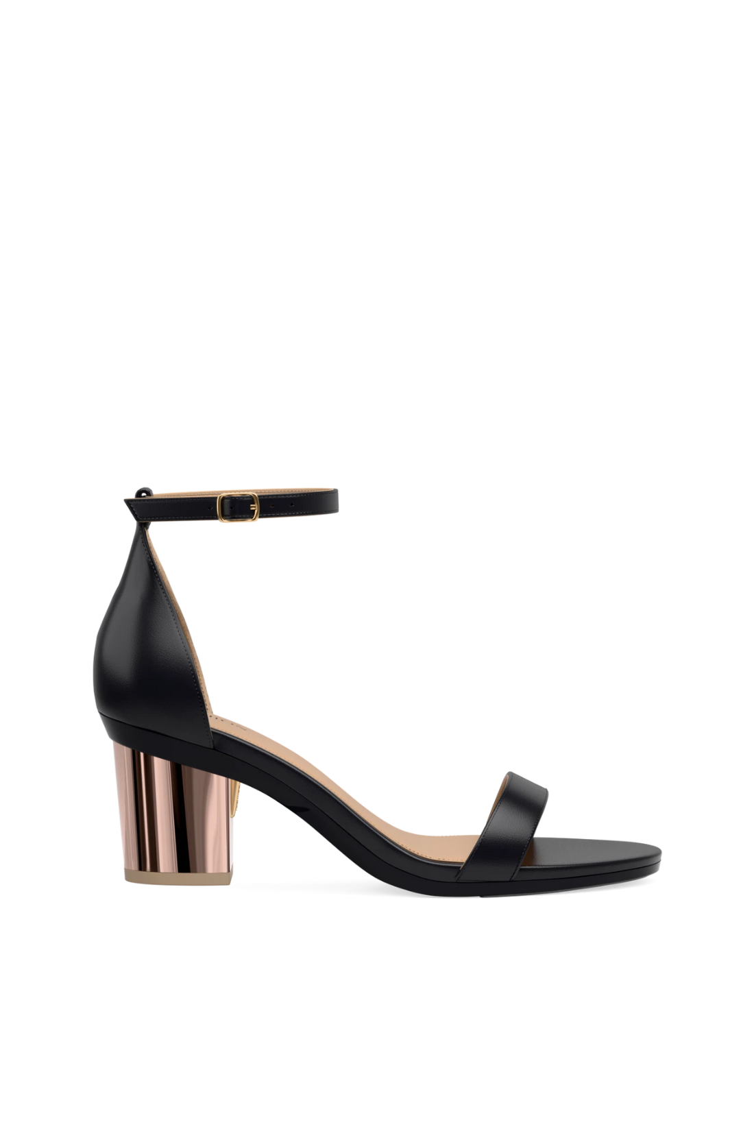 Block Heel Kit 3 Rose Gold Metallic