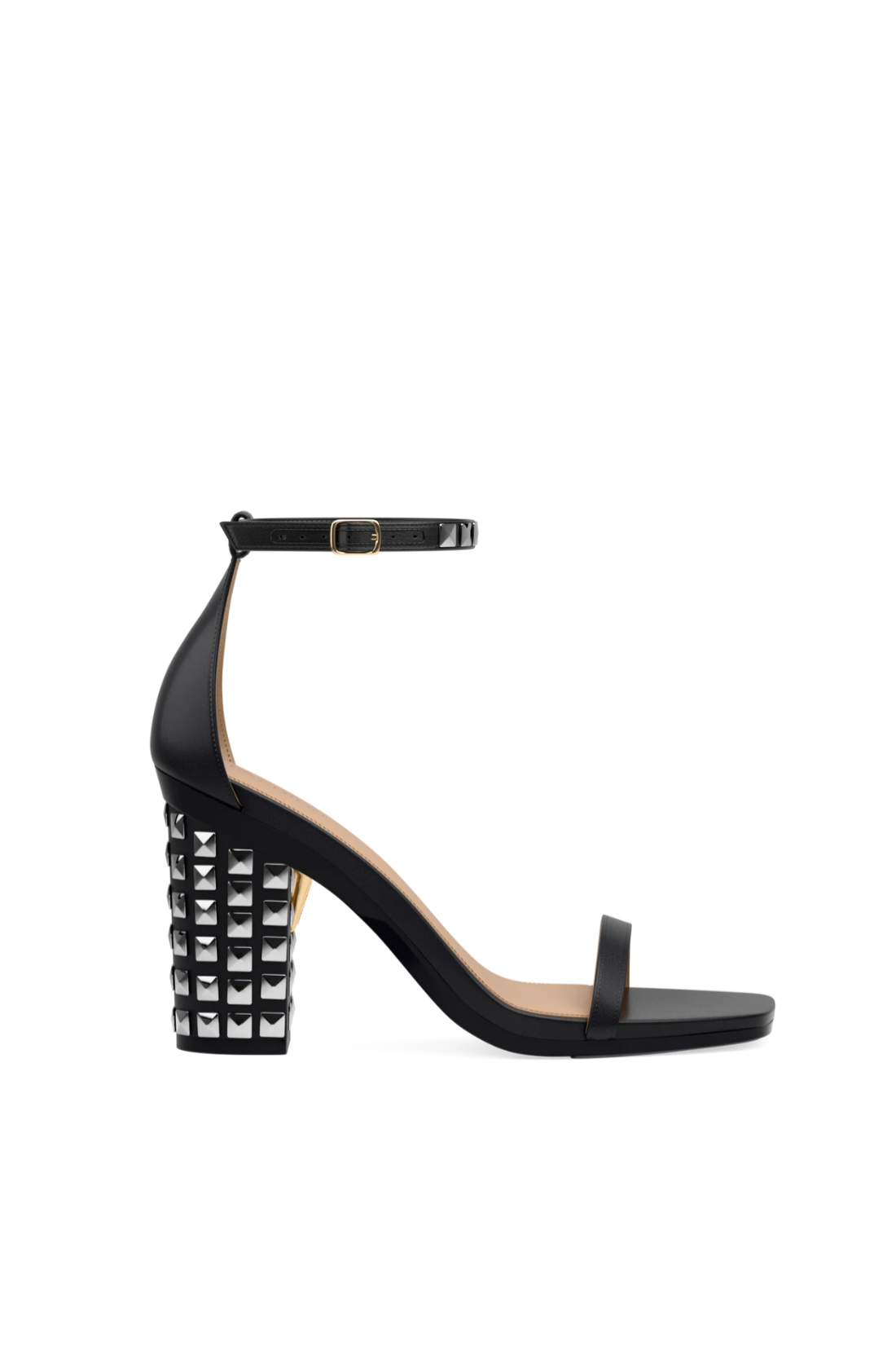 Silver Stud Ankle Strap